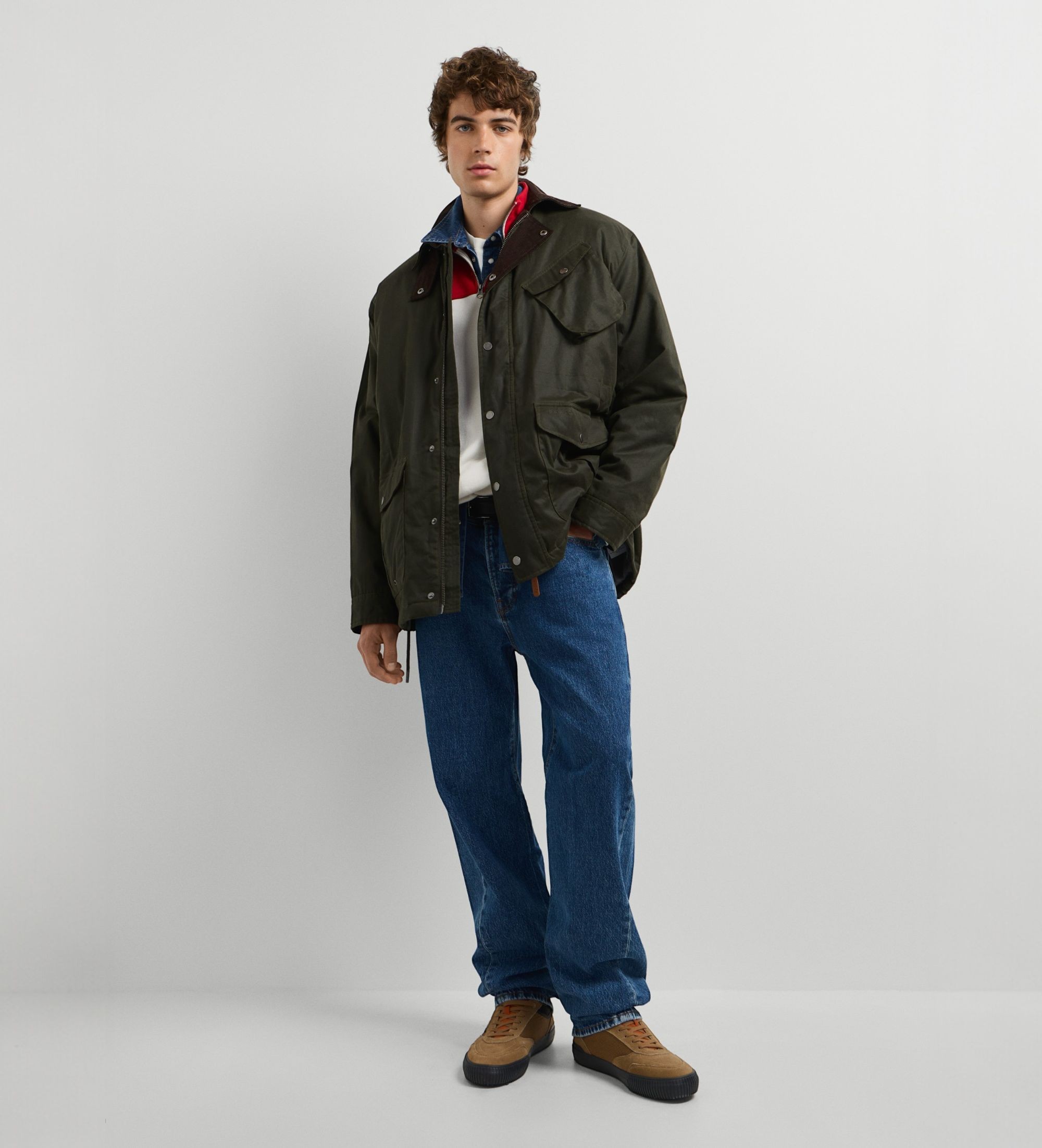 Pepe Jeansvoor mannen. PM4027336 Groene Bancroft jas (XL), Casual, Katoen