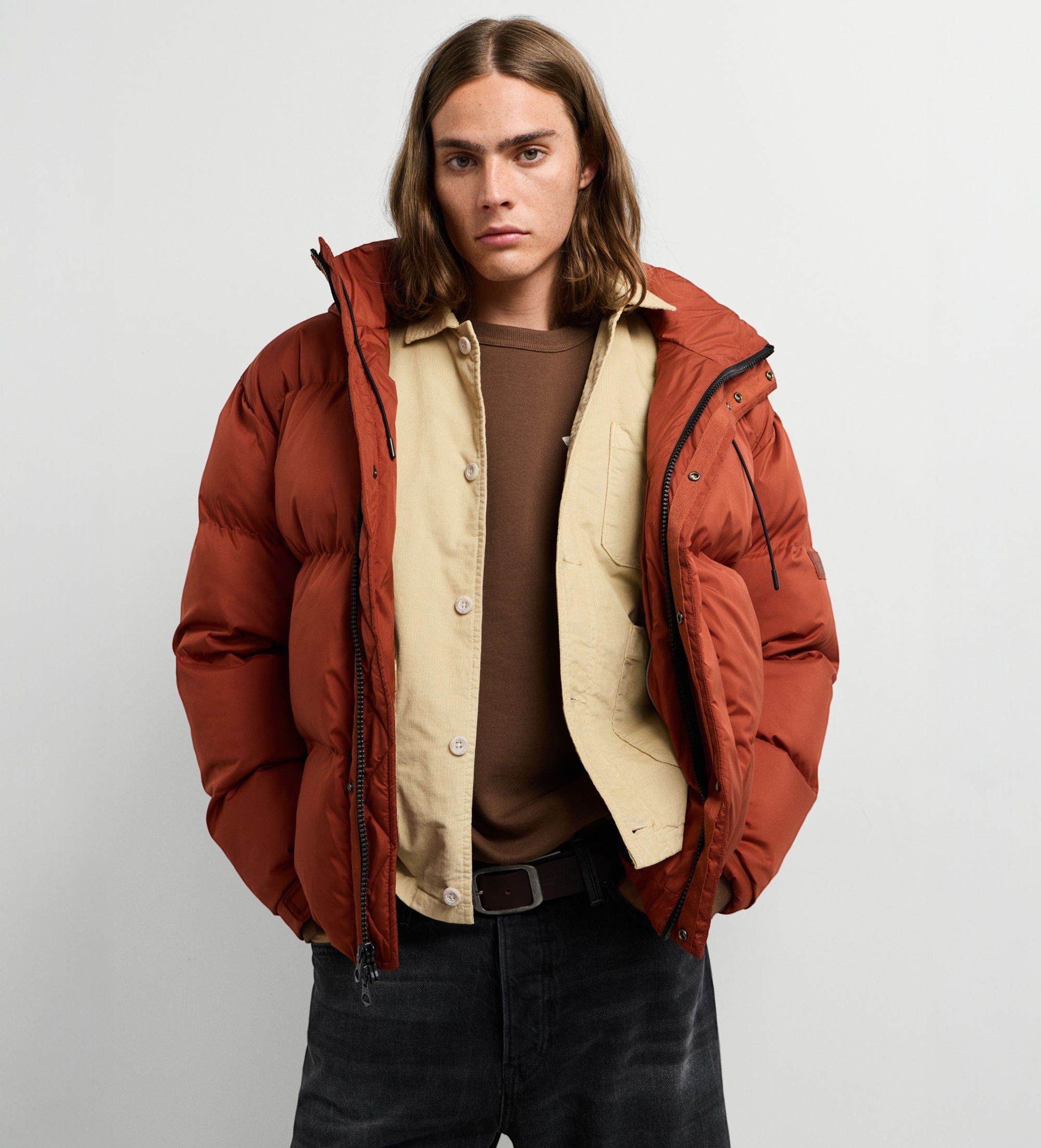 Pepe Jeansvoor mannen. PM4027329 Oranje Thick Puffer jack (XXL), Casual, Polyester