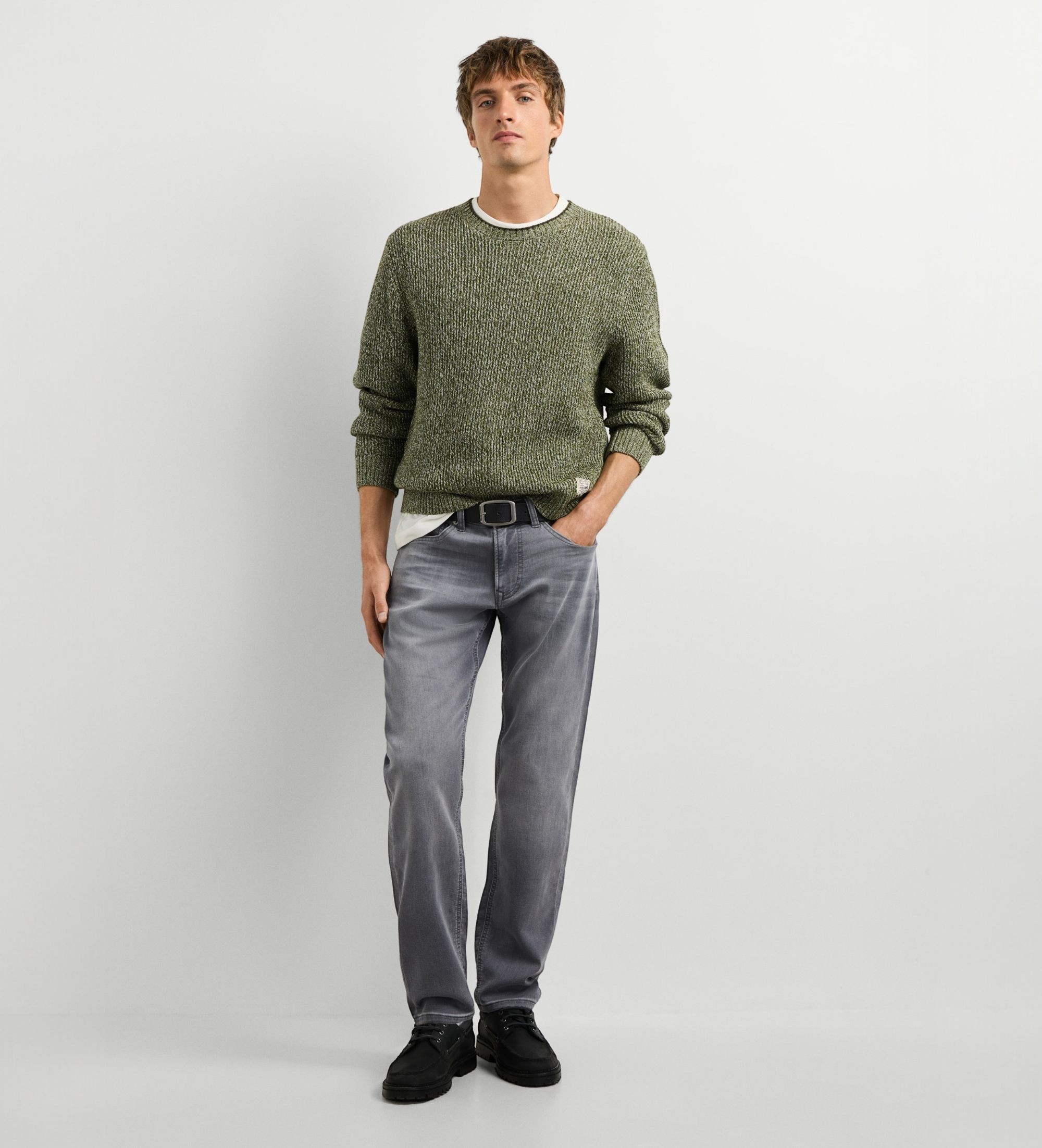 Pepe Jeansvoor mannen. PM7000092 Trui Duncan Crew groen (XXL), Casual, Katoen, Lange mouwen