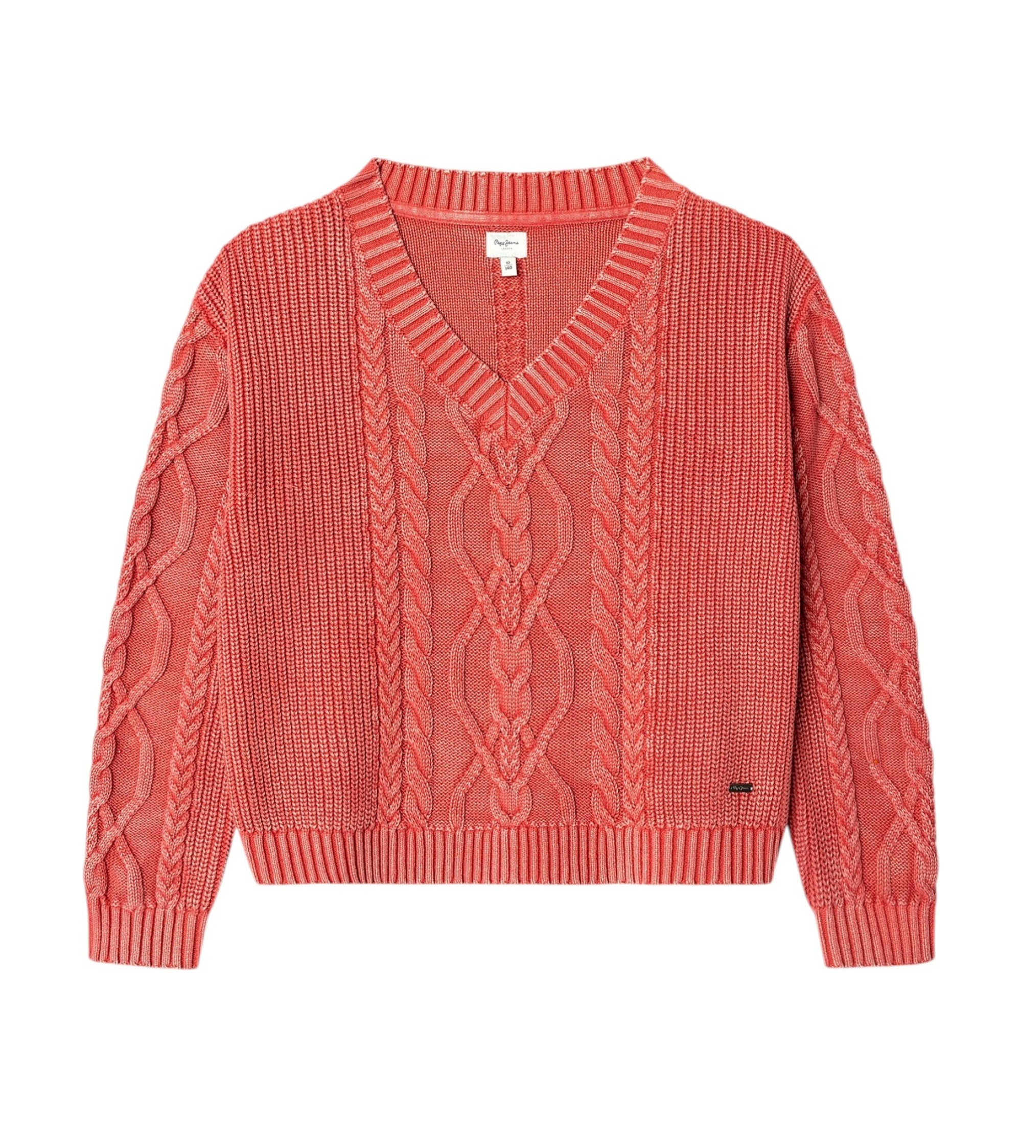 Pepe Jeansvoor meisjes. PG7000040 Maggy trui rood (10Años= 140cm), Casual, Katoen, kinderkleding