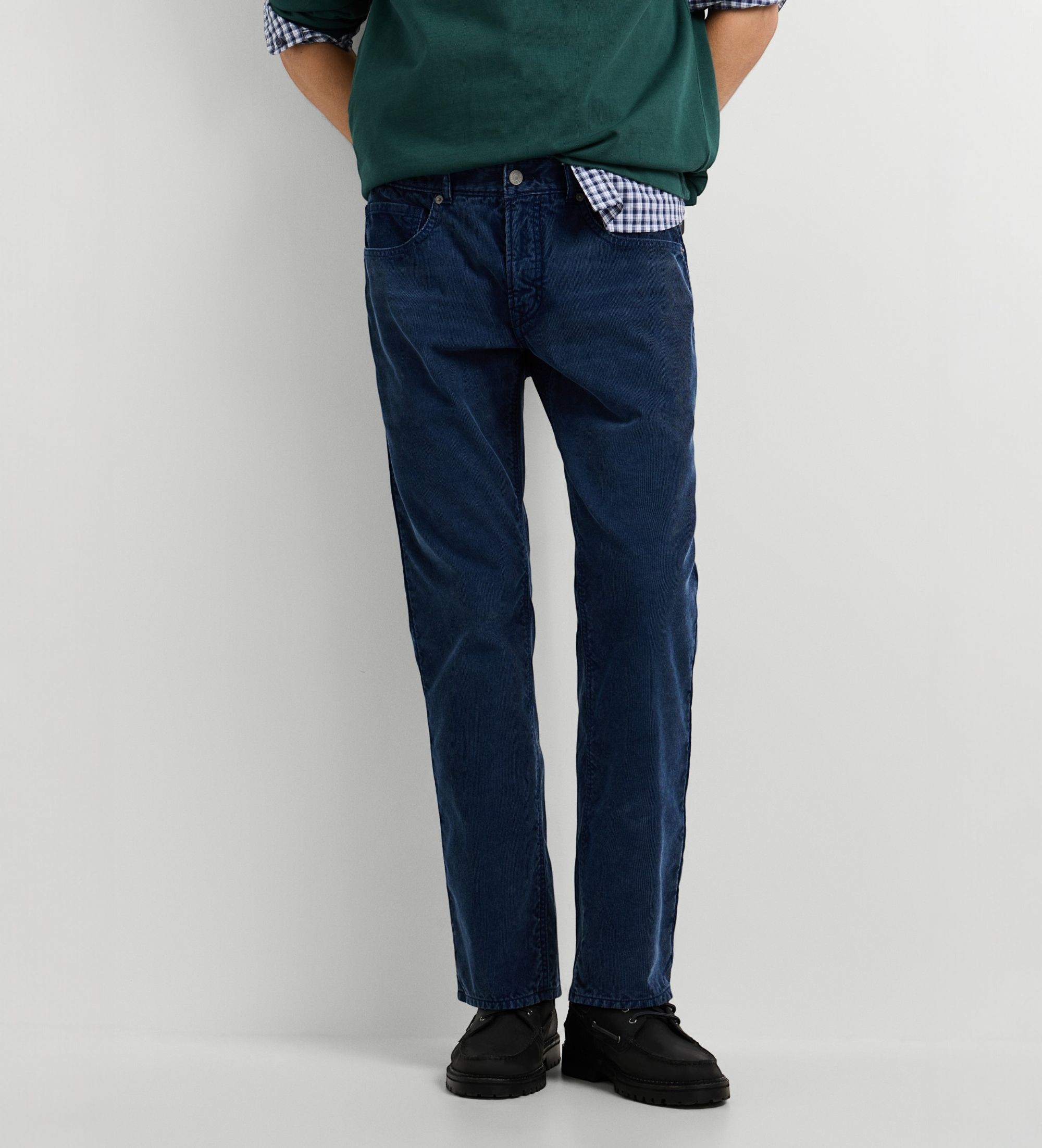 Pepe Jeansvoor mannen. PM2100121 Marineblauwe Cash Corduroy broek (33), Casual, Katoen