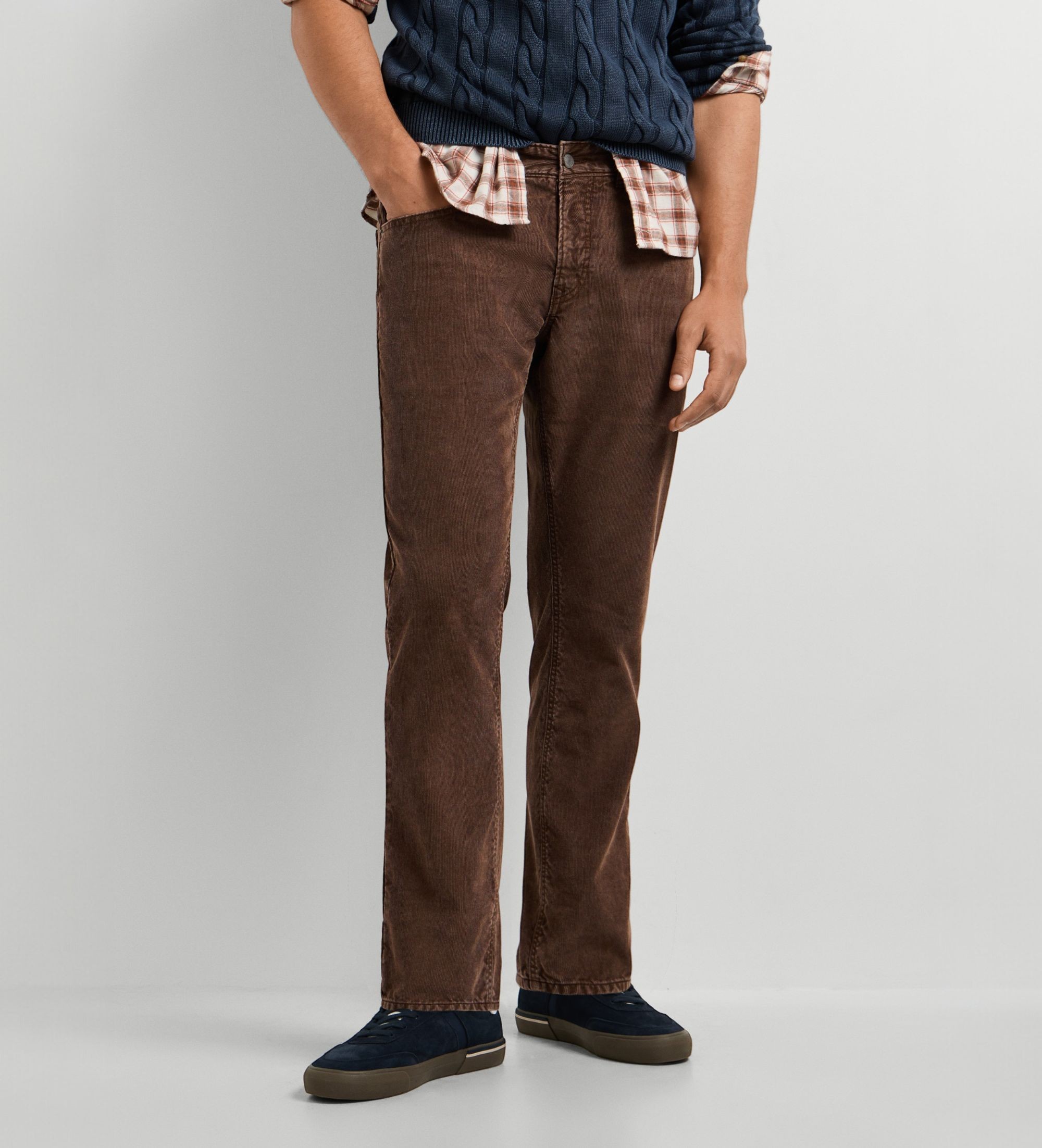 Pepe Jeansvoor mannen. PM2100121 Bruine Cash Corduroy broek (36), Casual, Katoen