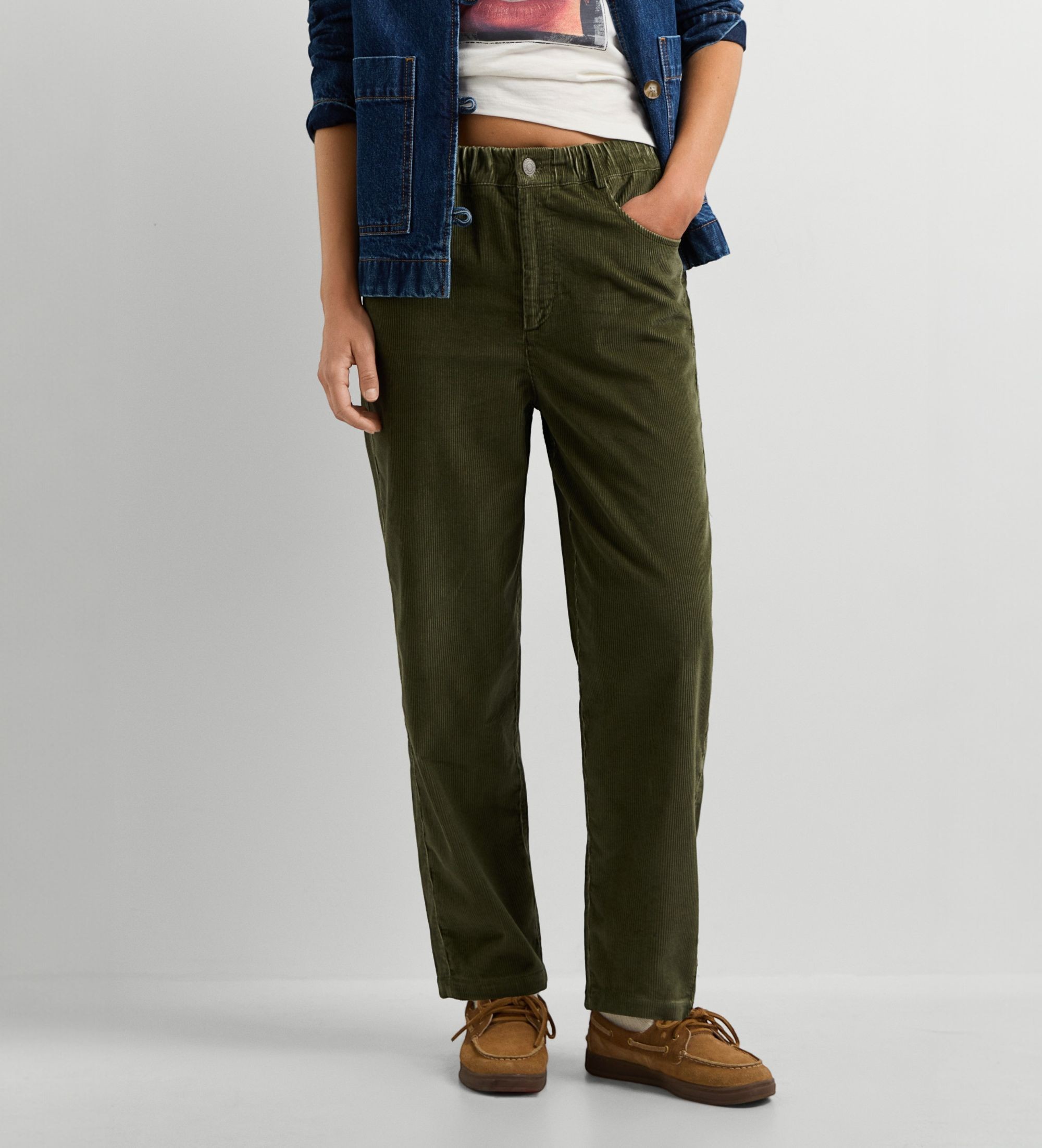 Pepe Jeansvoor vrouwen. PL2100133 Groene Larissa broek (XL), Casual, Katoen