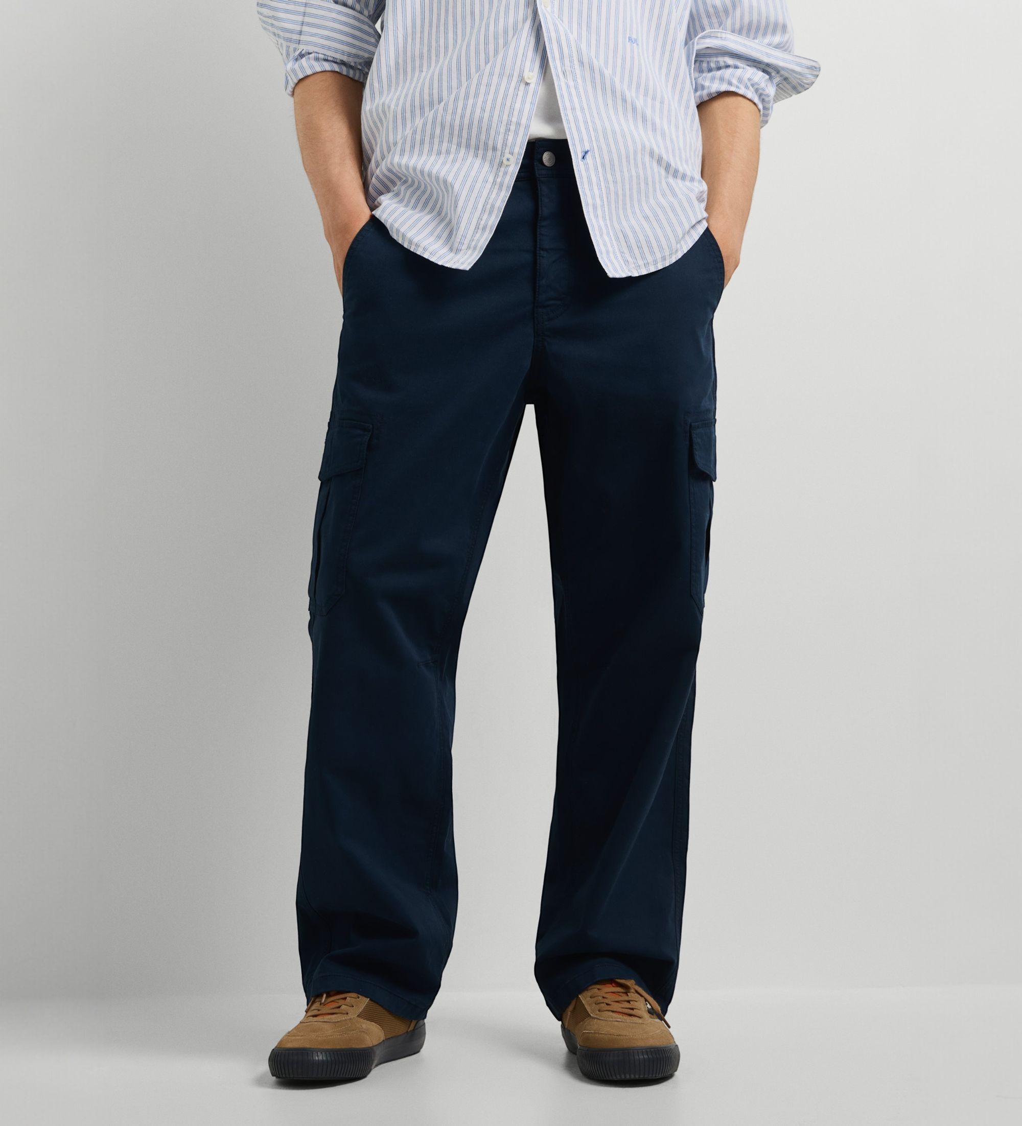 Pepe Jeansvoor mannen. PM2100127 Marineblauwe Relaxed Twill Cargobroek (32), Casual, Katoen