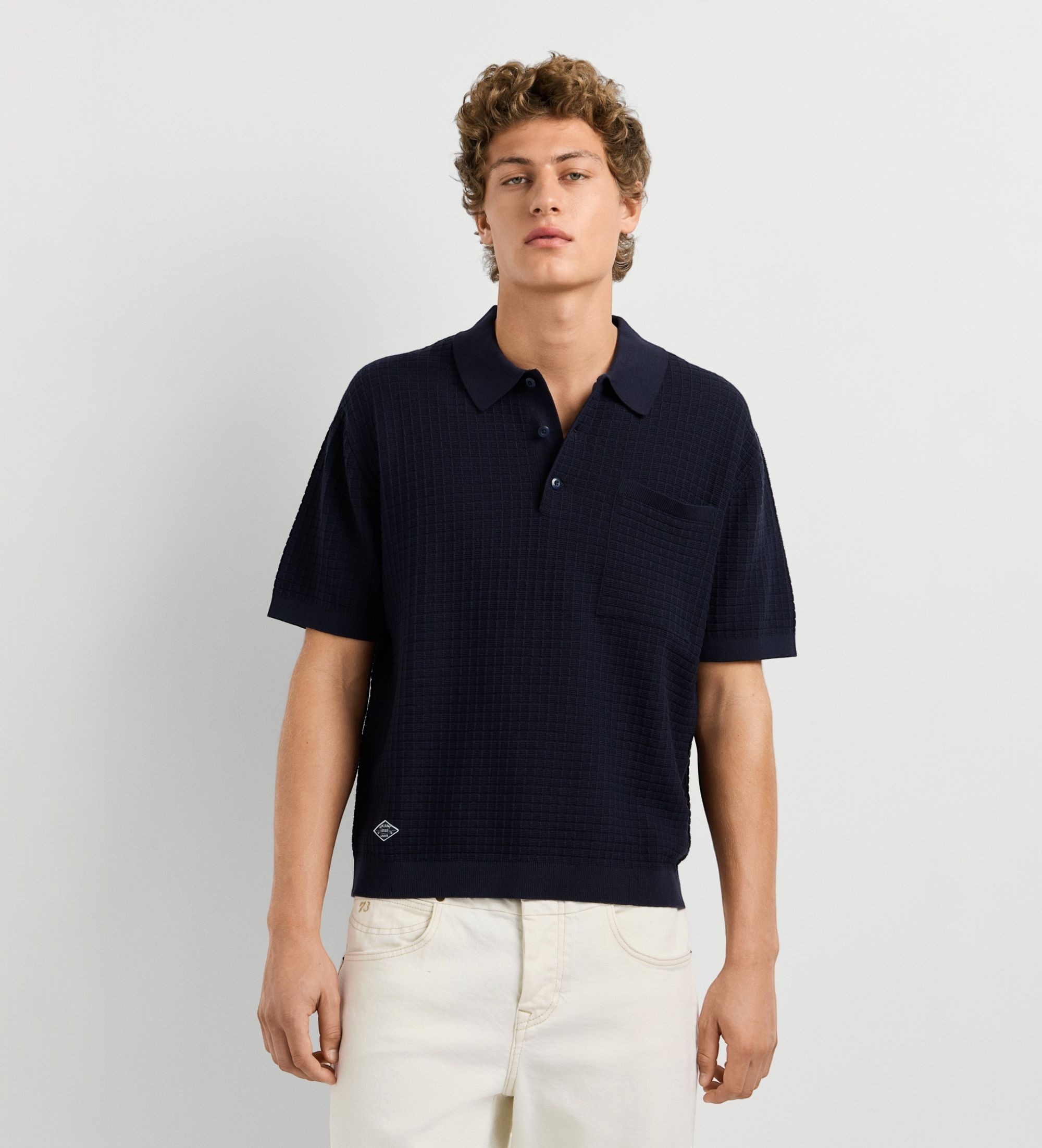 Pepe Jeansvoor mannen. PM7000083 Dylan polo marineblauw (L), Casual, Katoen, Korte mouwen