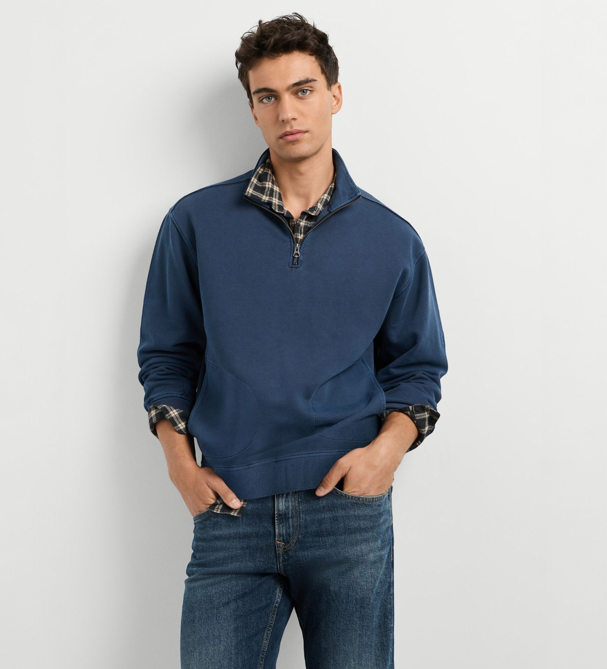 Pepe Jeansvoor mannen. PM5800207 Jacques sweater blauw (M), Casual, Katoen