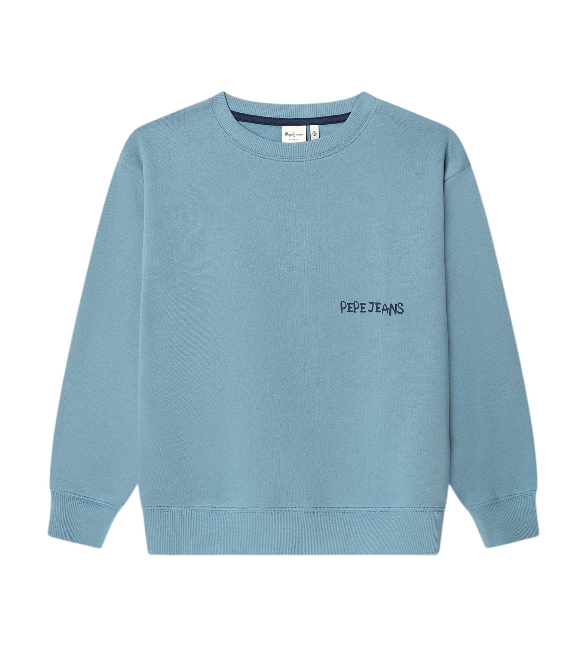 Pepe Jeansunisex voor kinderen. PB5800083 Orlando sweater blauw (4años= 80cm), Casual, Katoen, kinderkleding