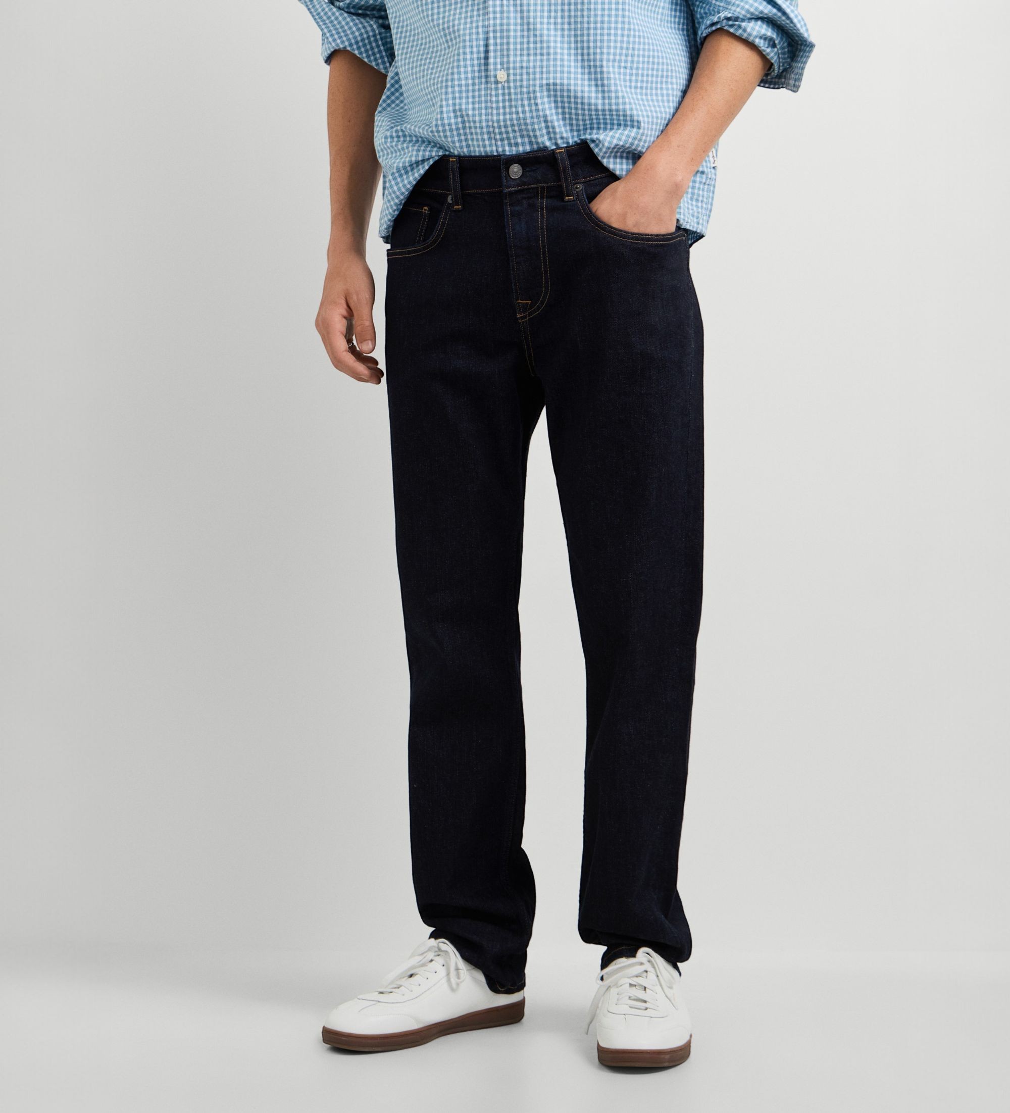 Pepe Jeansvoor mannen. PM20849916NB Spijkerbroek Straight Cash marineblauw (40/34), Casual, Katoen, Denim