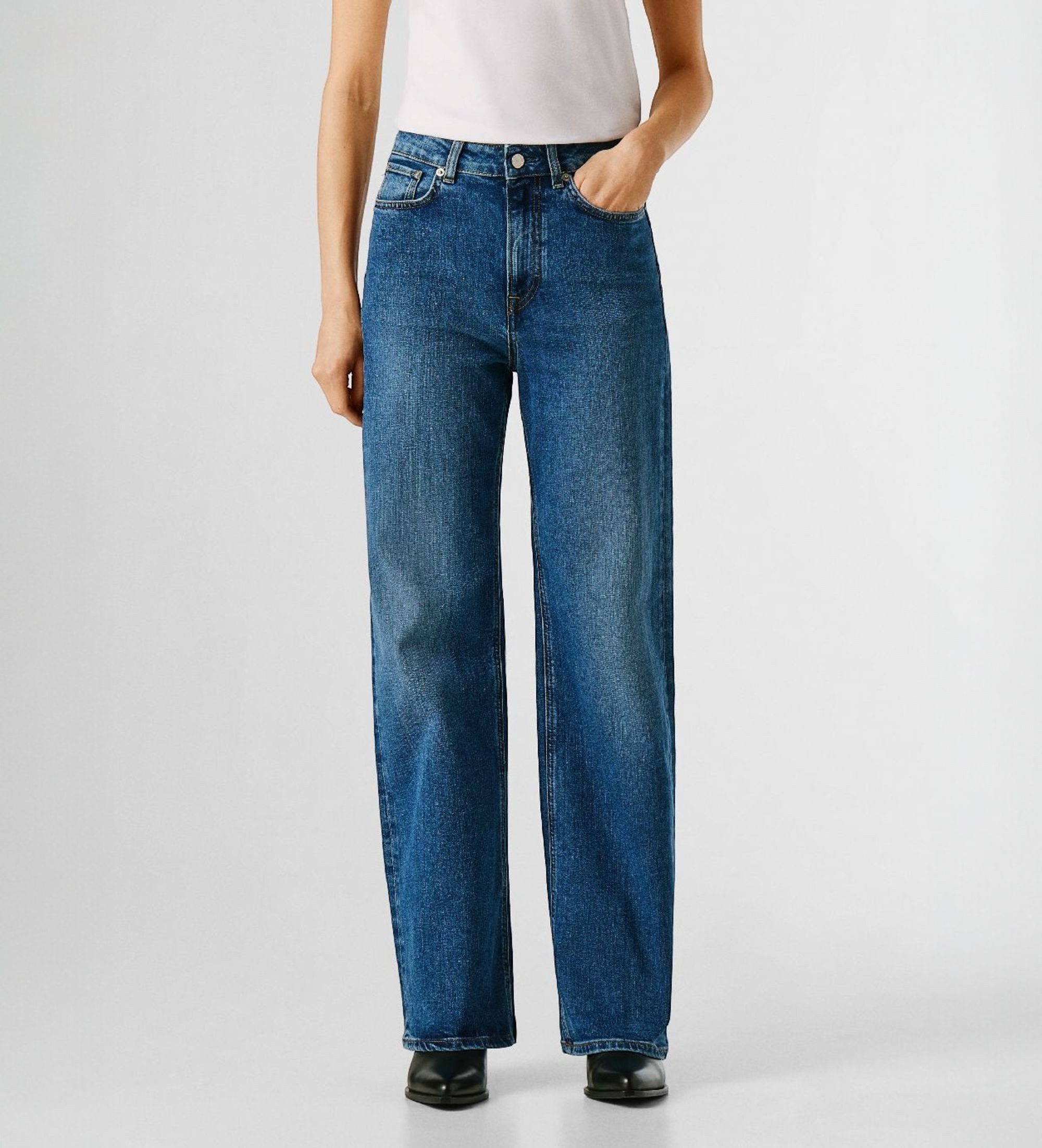 Pepe Jeansvoor vrouwen. PL20510814NB Jeans Straight Lexa blauw (32/32), Casual, Katoen, Denim