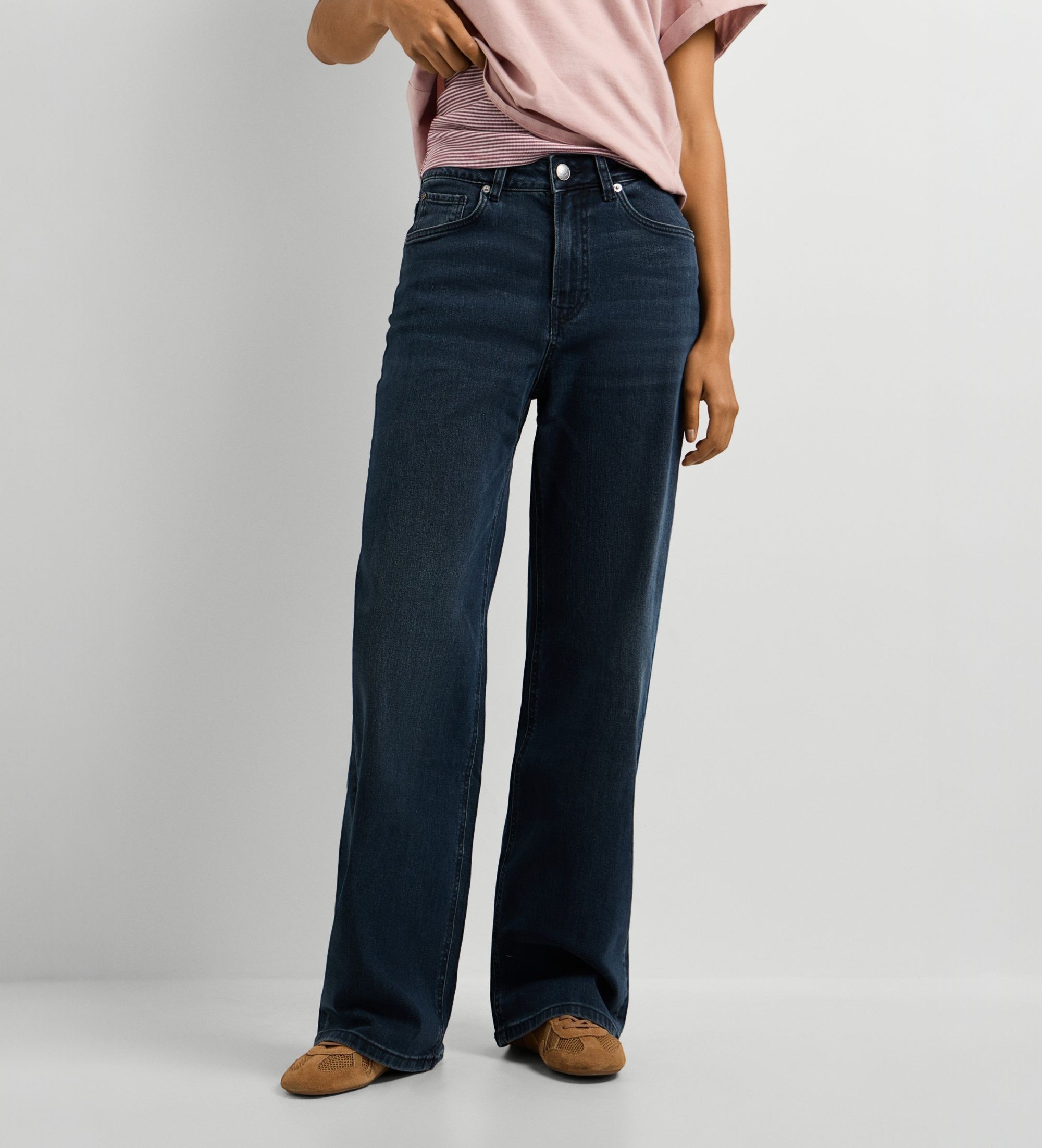 Pepe Jeansvoor vrouwen. PL20473187SA Spijkerbroek Straight Uhw Lexa marineblauw (28/32), Casual, Katoen, Denim