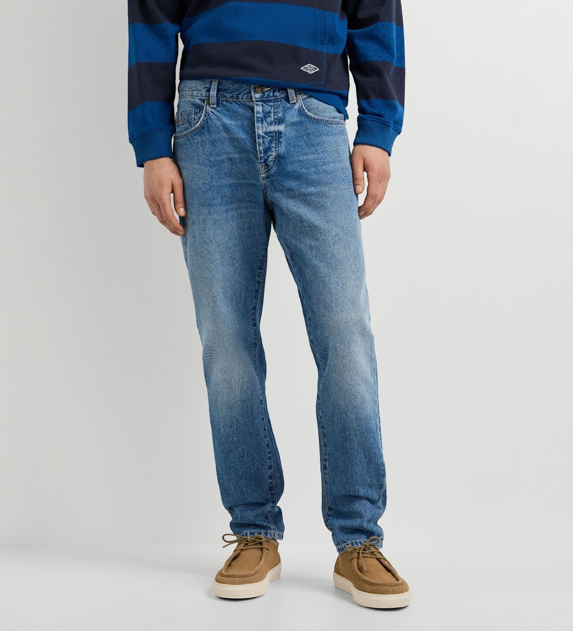 Pepe Jeansvoor mannen. PM20840313W2 Camden tapered jeans blauw (34/32), Casual, Katoen, Denim