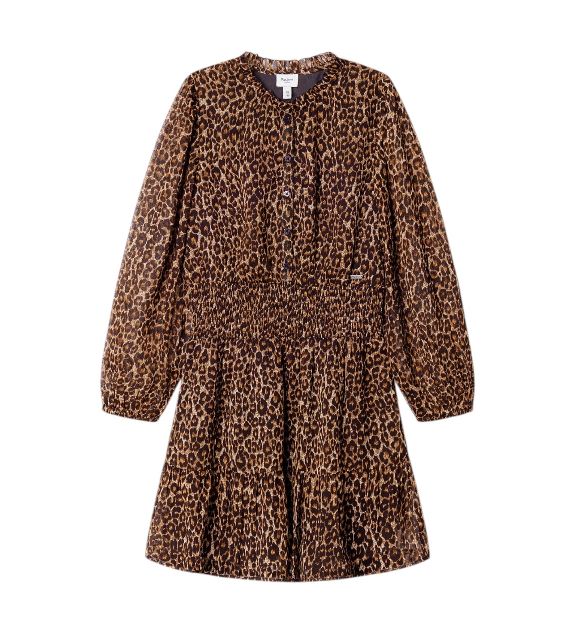 Pepe Jeansvoor meisjes. PG9500026 Jurk Noha beige (8Años= 128cm), Casual, Polyester, Lange mouwen, kinderkleding