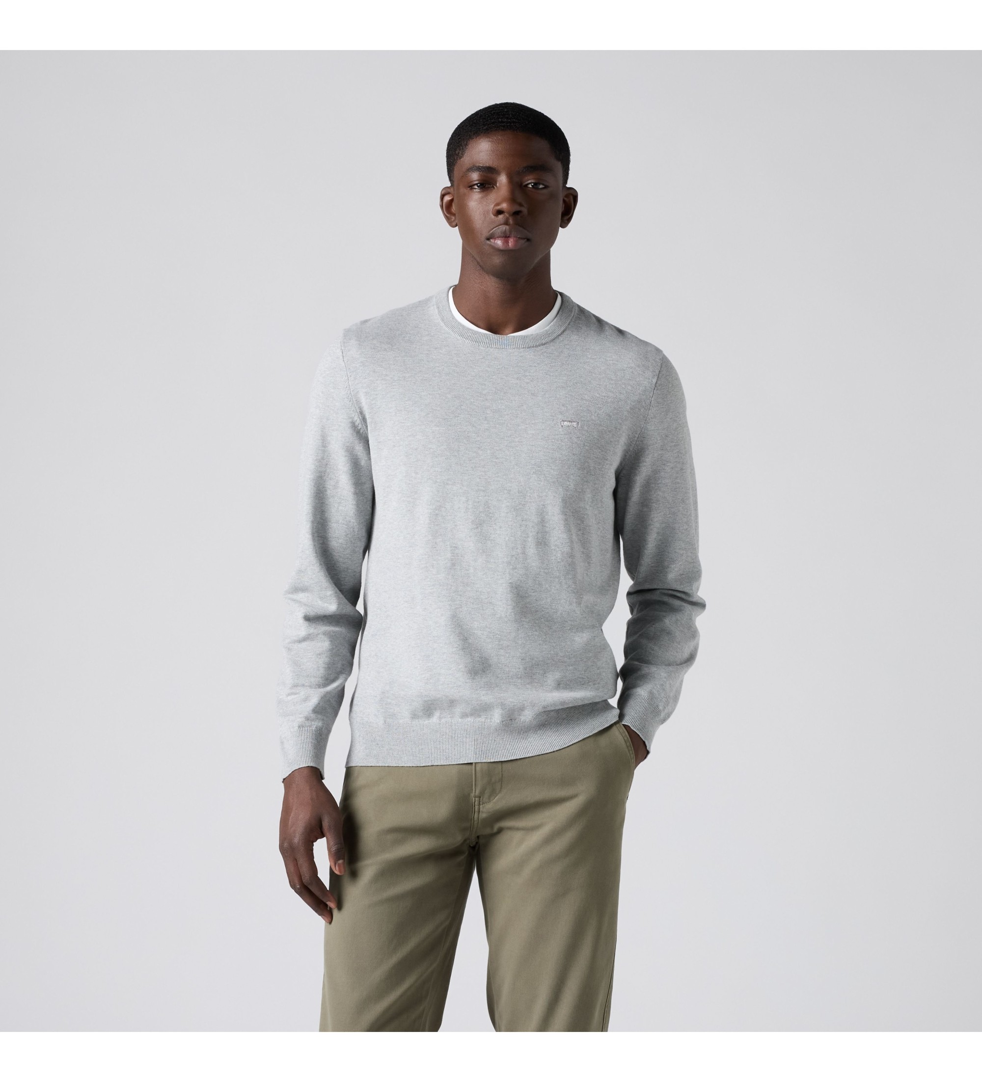 Levi's für Herren. A7207-0039 Jersey Ligero Housemark grau (XL), Lässig, Baumwolle
