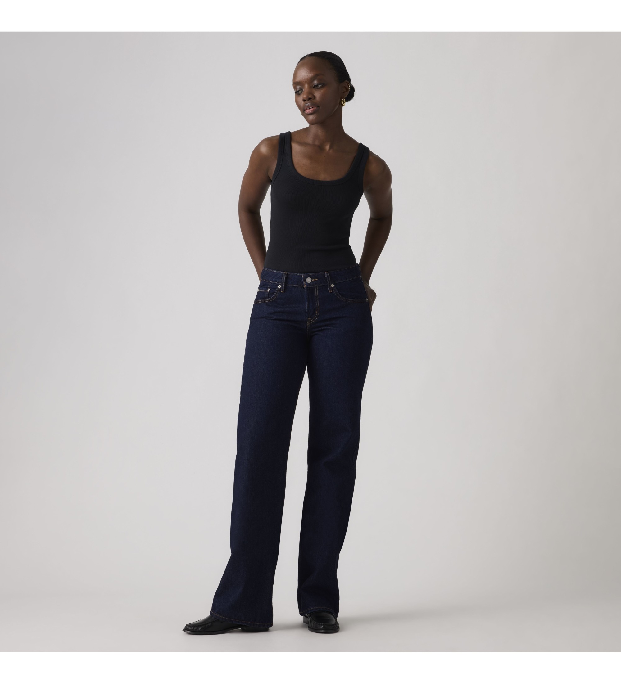 Levi's für Damen. A5566-0002 Jeans Low Loose dunkelblau (25/30), Lässig, Baumwolle, Denim