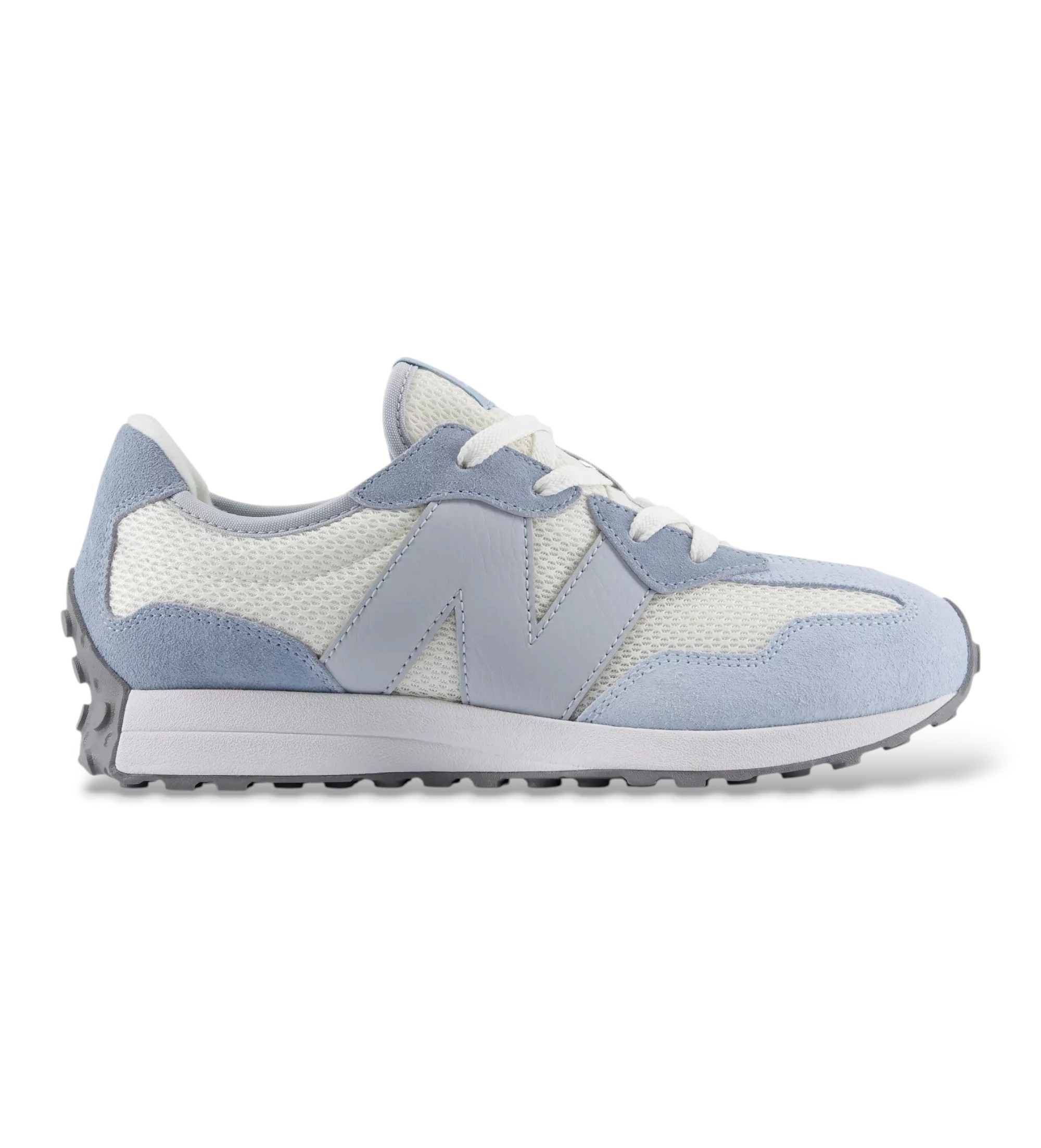New Balance für Frauen/Mädchen. G327V1_KL Sneakers 327 blau (55USA=38), Stoff, Wohnung, Schnürsenkel, Lässig, Kinderbekleidung