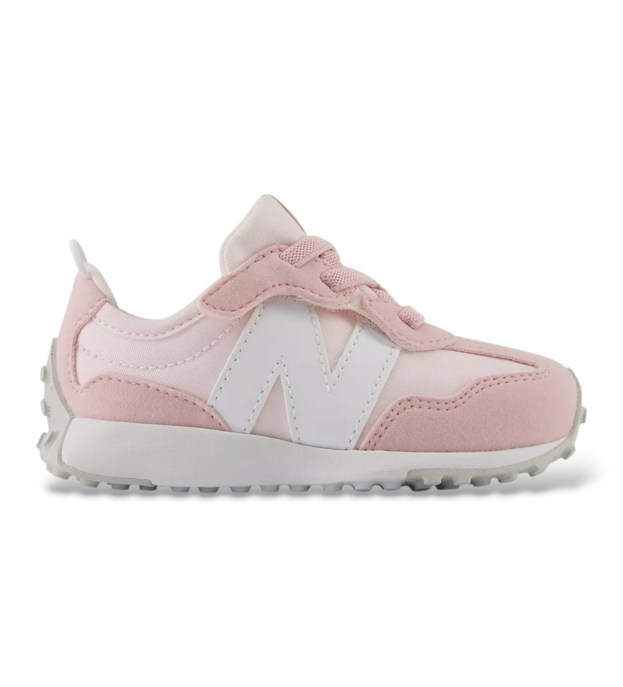New Balance für Mädchen. I327V1_KL Sneaker 327 rosa (10USA=27.5), Wohnung, Schnürsenkel, Lässig, Sportlich, Masche, Kinderbekleidung