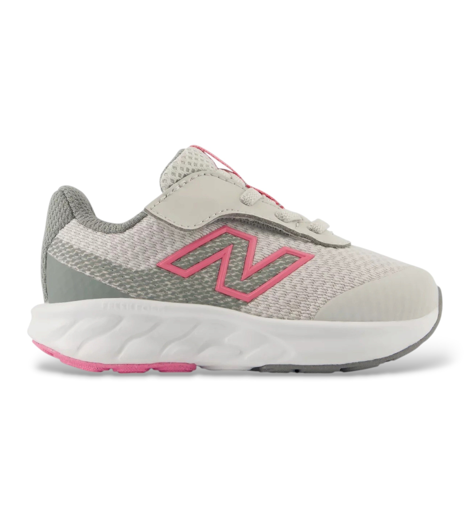 New Balance für Mädchen. I520V9_KP Sneakers 520 grau (65USA=23), Wohnung, Schnürsenkel, Lässig, Sportlich, Masche, Kinderbekleidung