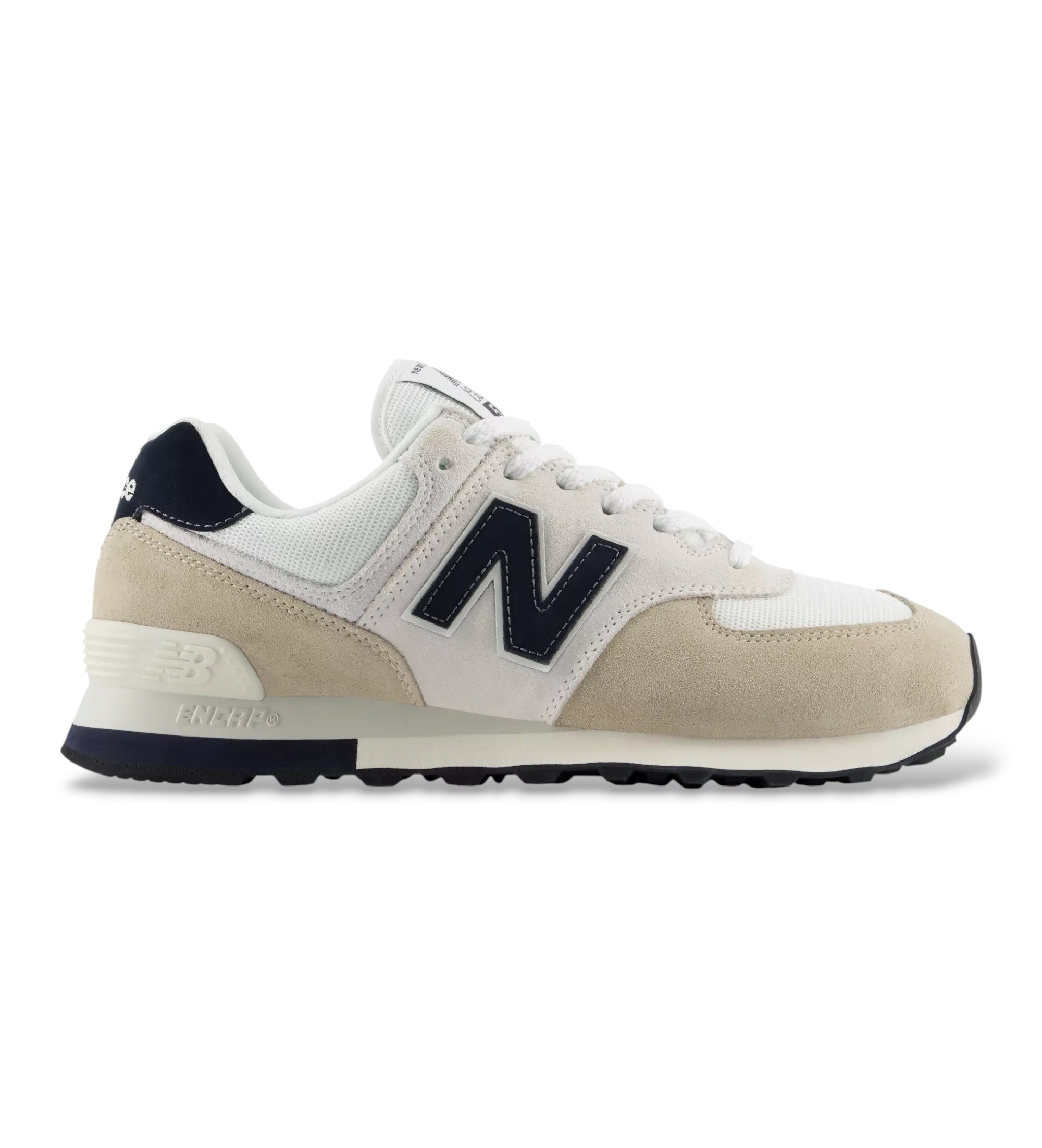 New Balance Unisex. U574V2_LI Weiße 574-Sneaker (42), Wohnung, Schnürsenkel, Lässig