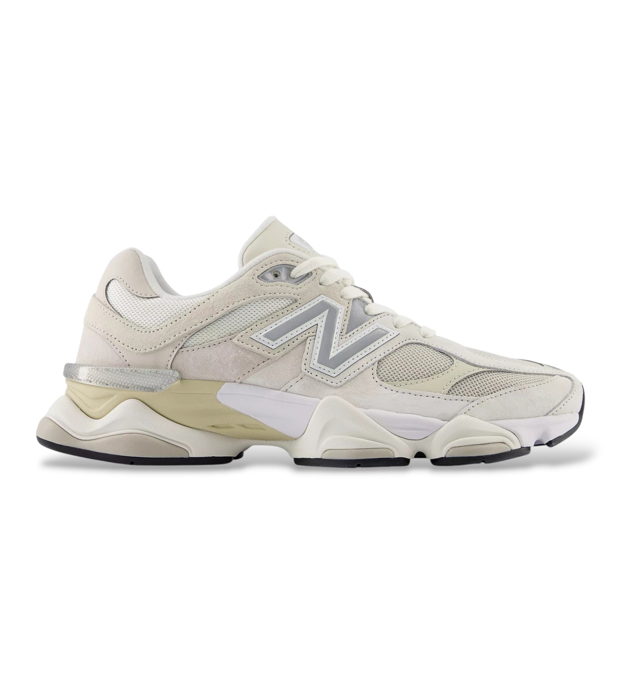 New Balance Unisex. U9060V1 Sneaker 9060 weiß (38), Beige, Stoff, Wohnung, Schnürsenkel, Lässig