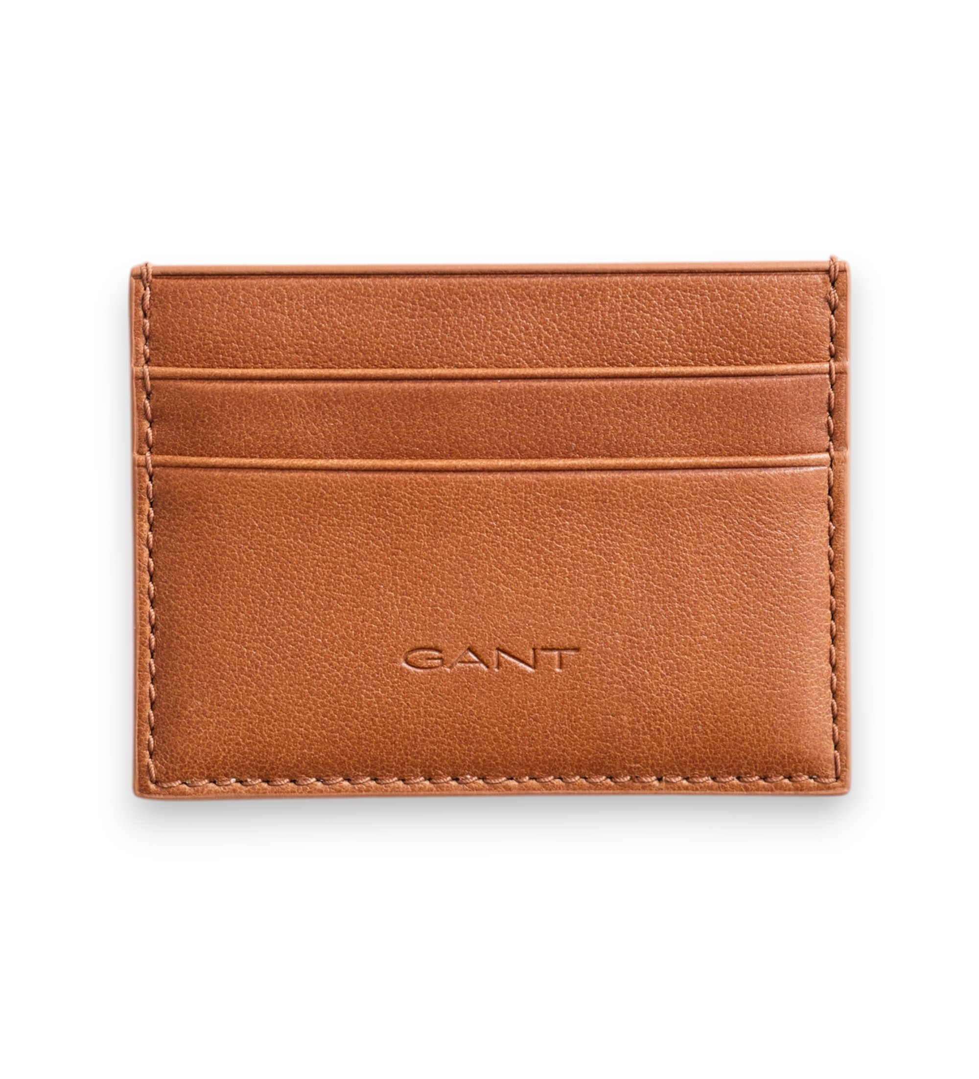 Gant für Herren. 9980084 Kartenetui aus mahagonibraunem Leder (OSFA), Lässig