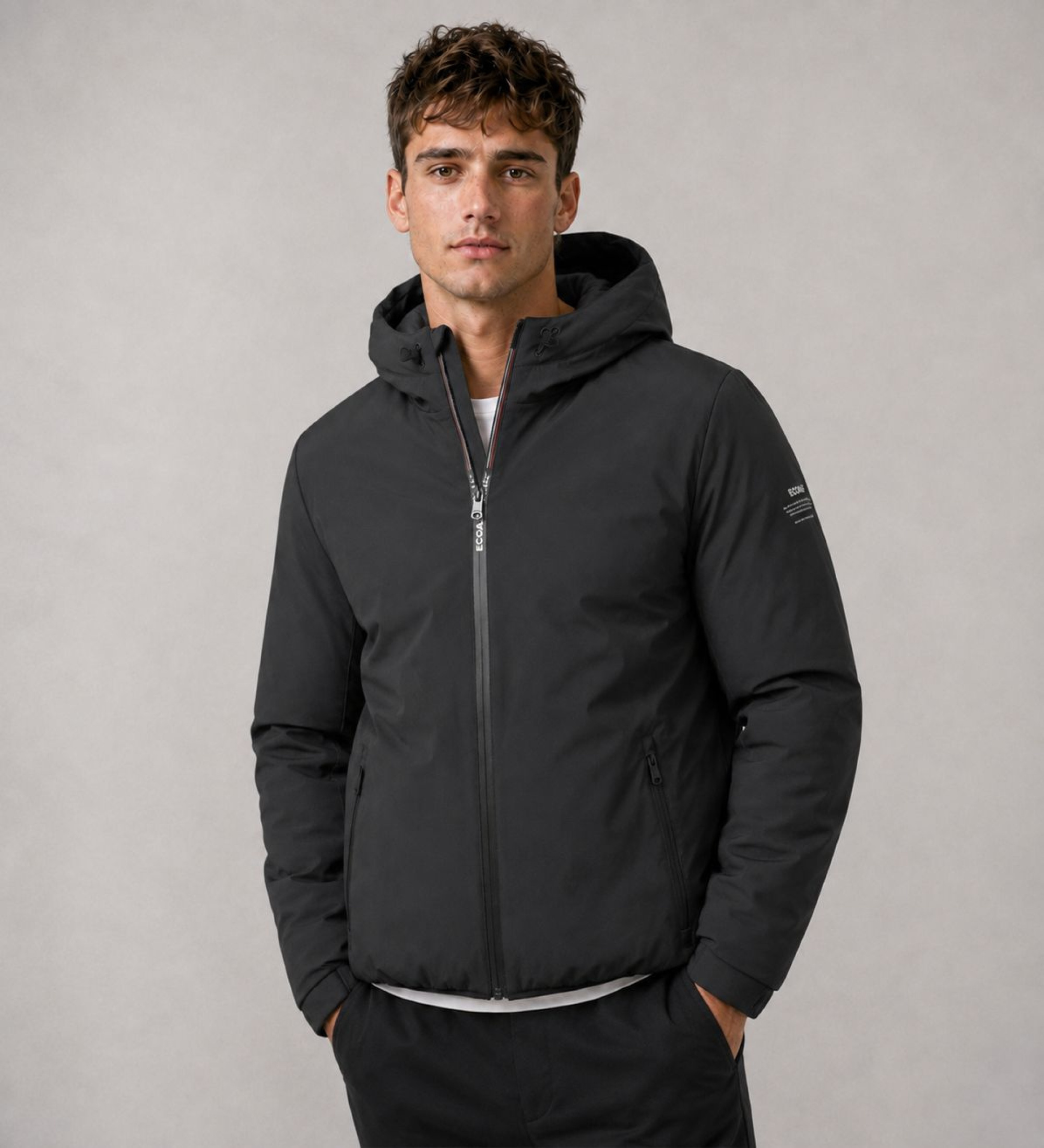 ECOALF für Herren. MCMGAJKCARTE0774W26-319 Cartes Jacke schwarz (S), Lässig, Recyceltes Polyester