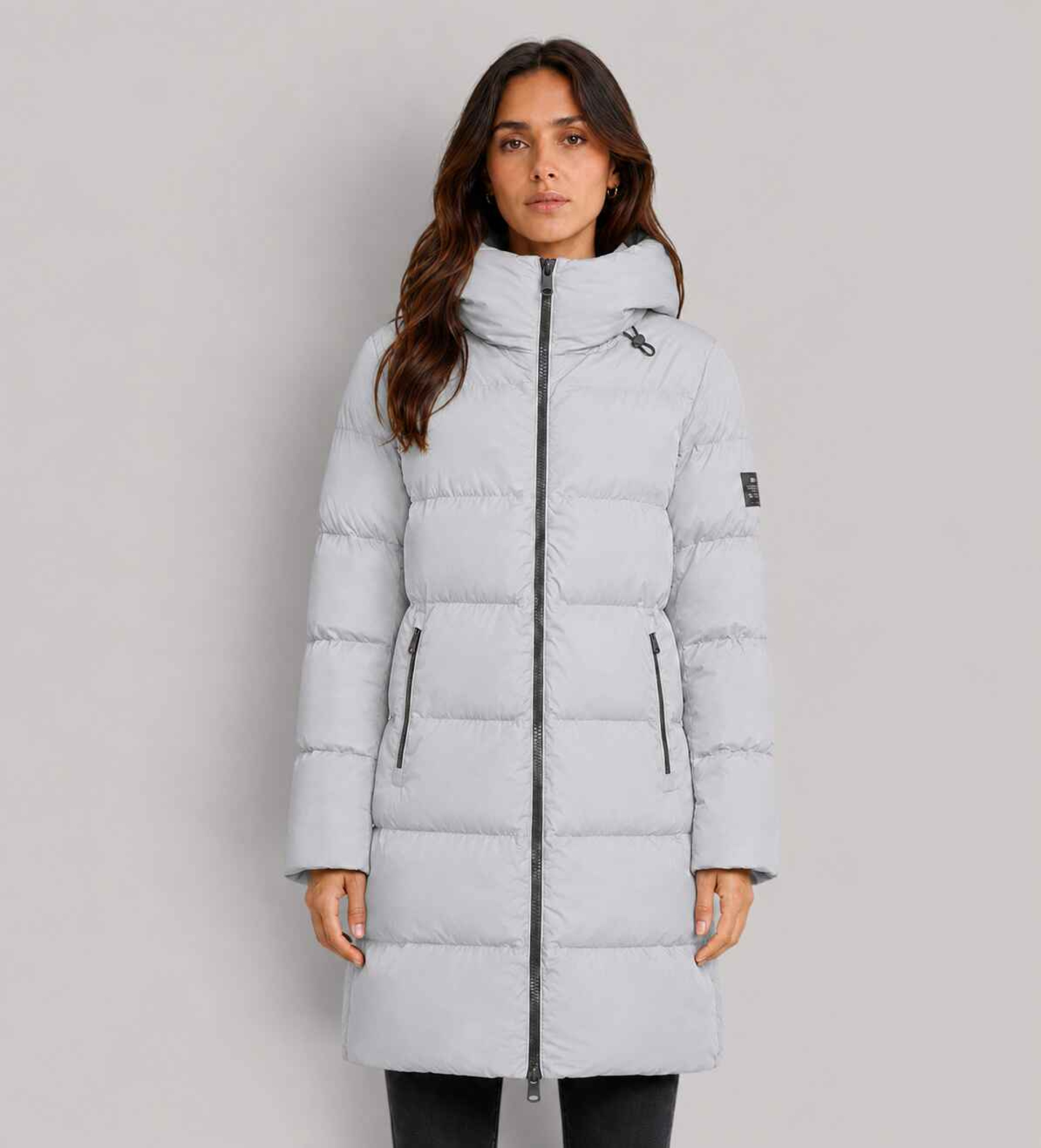 ECOALF für Damen. MCWGAJKMANLI0987W26-604 Jacke Manlie perlblau (S), Weiß, Lässig, Recyceltes Polyester