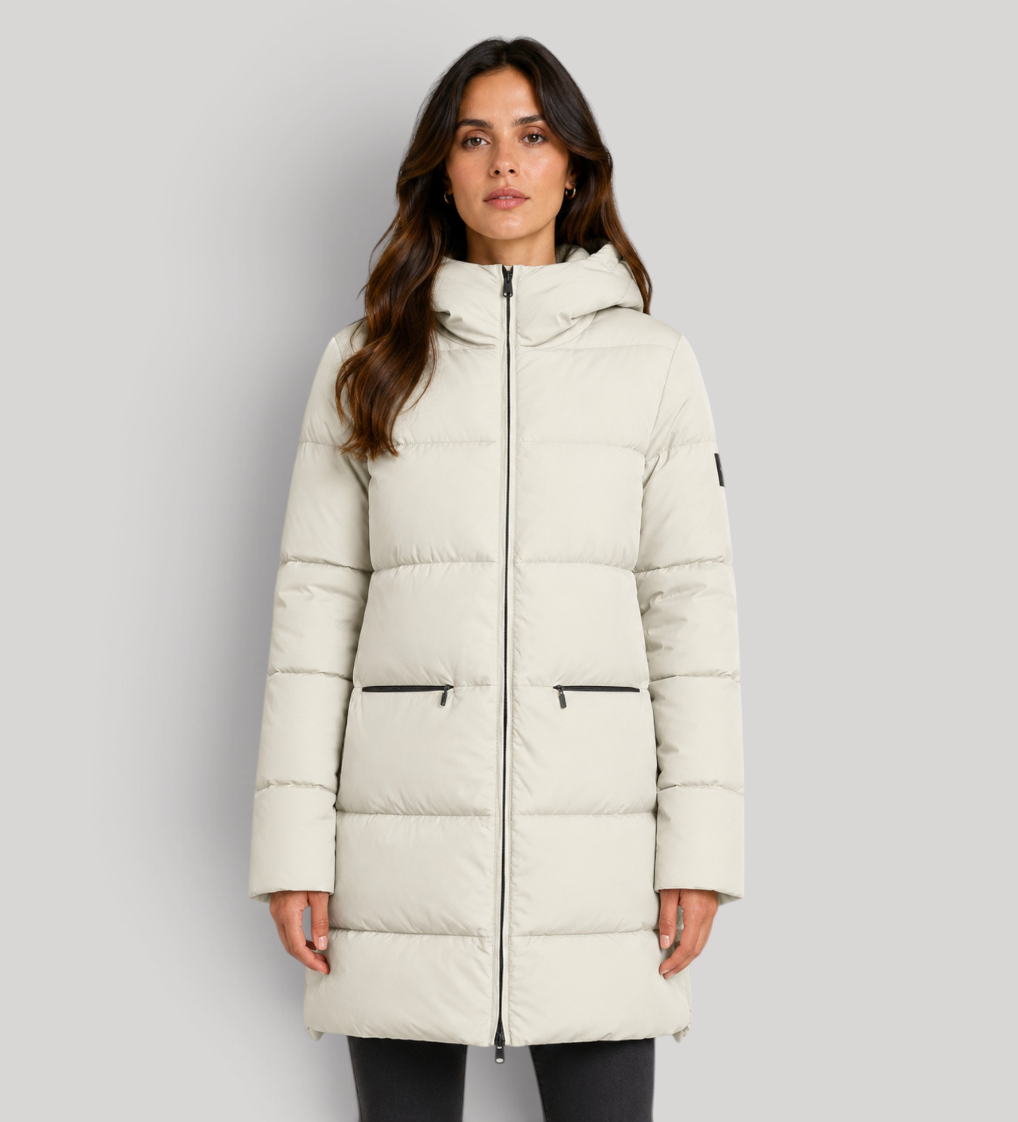 ECOALF für Damen. MCWGAJKMARAN0987W26-021 Weiße Marangu-Jacke (M), Lässig, Recyceltes Polyester