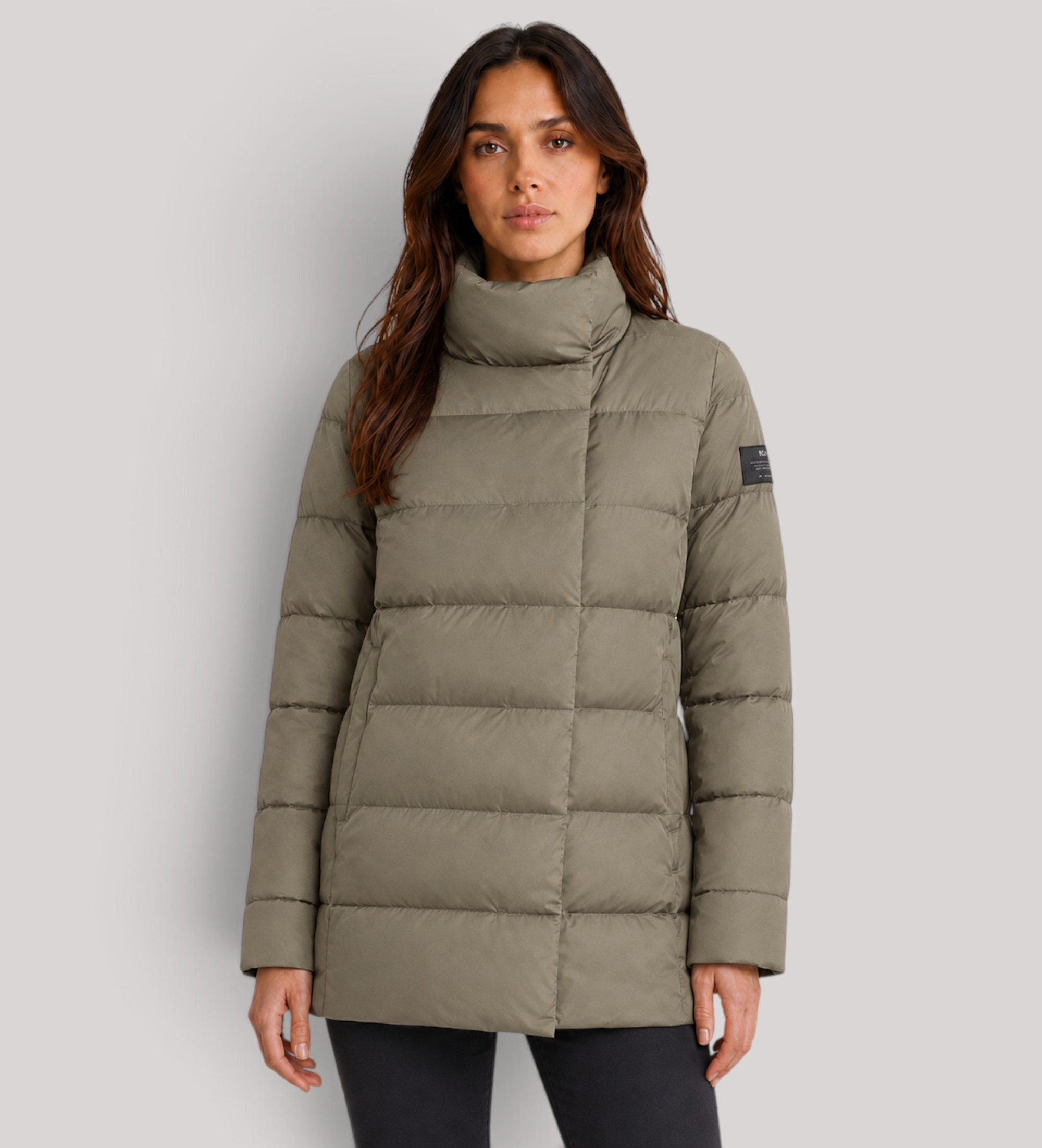 ECOALF für Damen. MCWGAJKMOORE0987W26-534 Beige Jacke New Moore (L), Lässig, Recyceltes Polyester