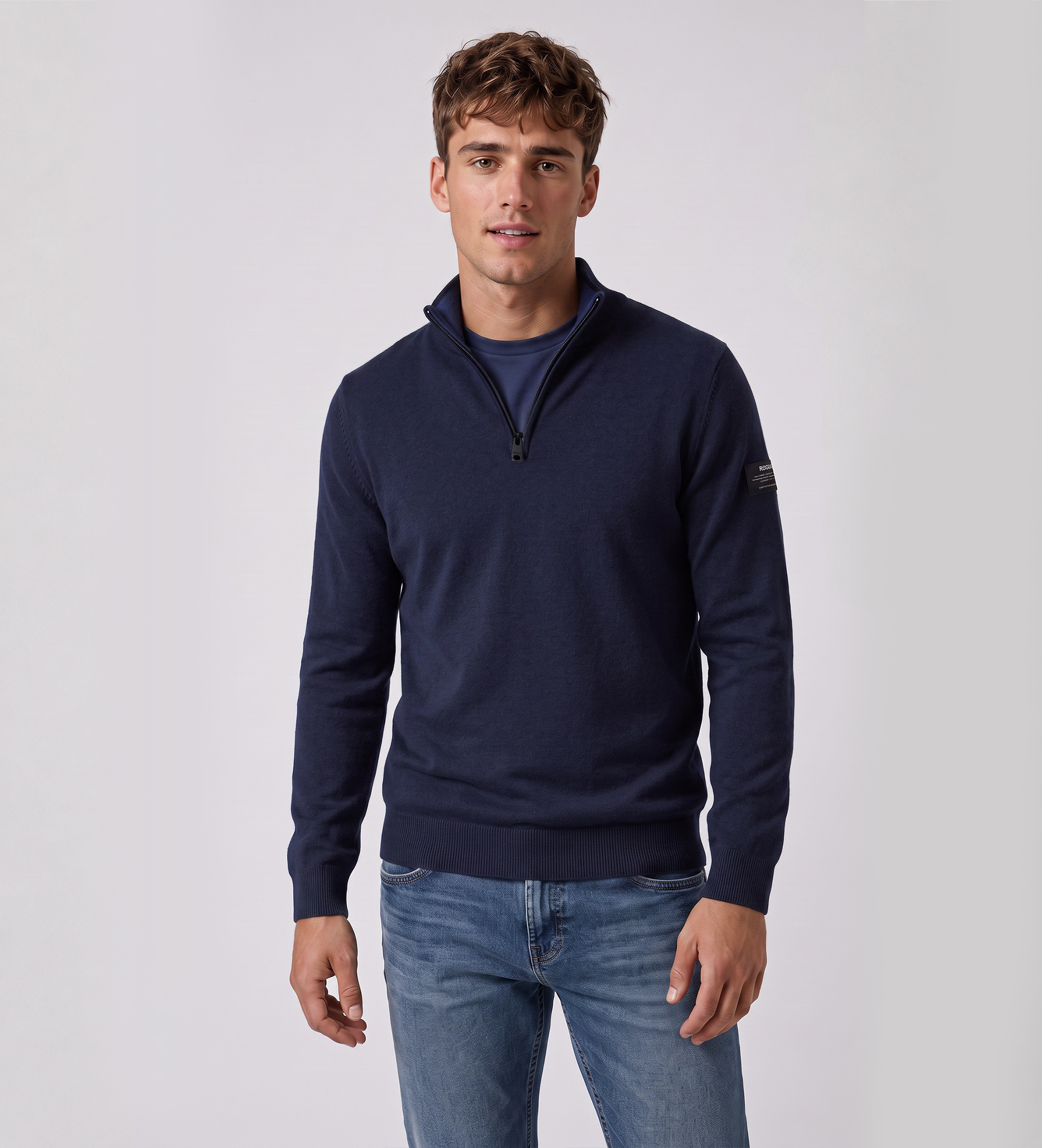 ECOALF für Herren. MCMGAKNLARCH0632W26-161 Larch Pullover marineblau (M), Lässig, Recycelte Wolle