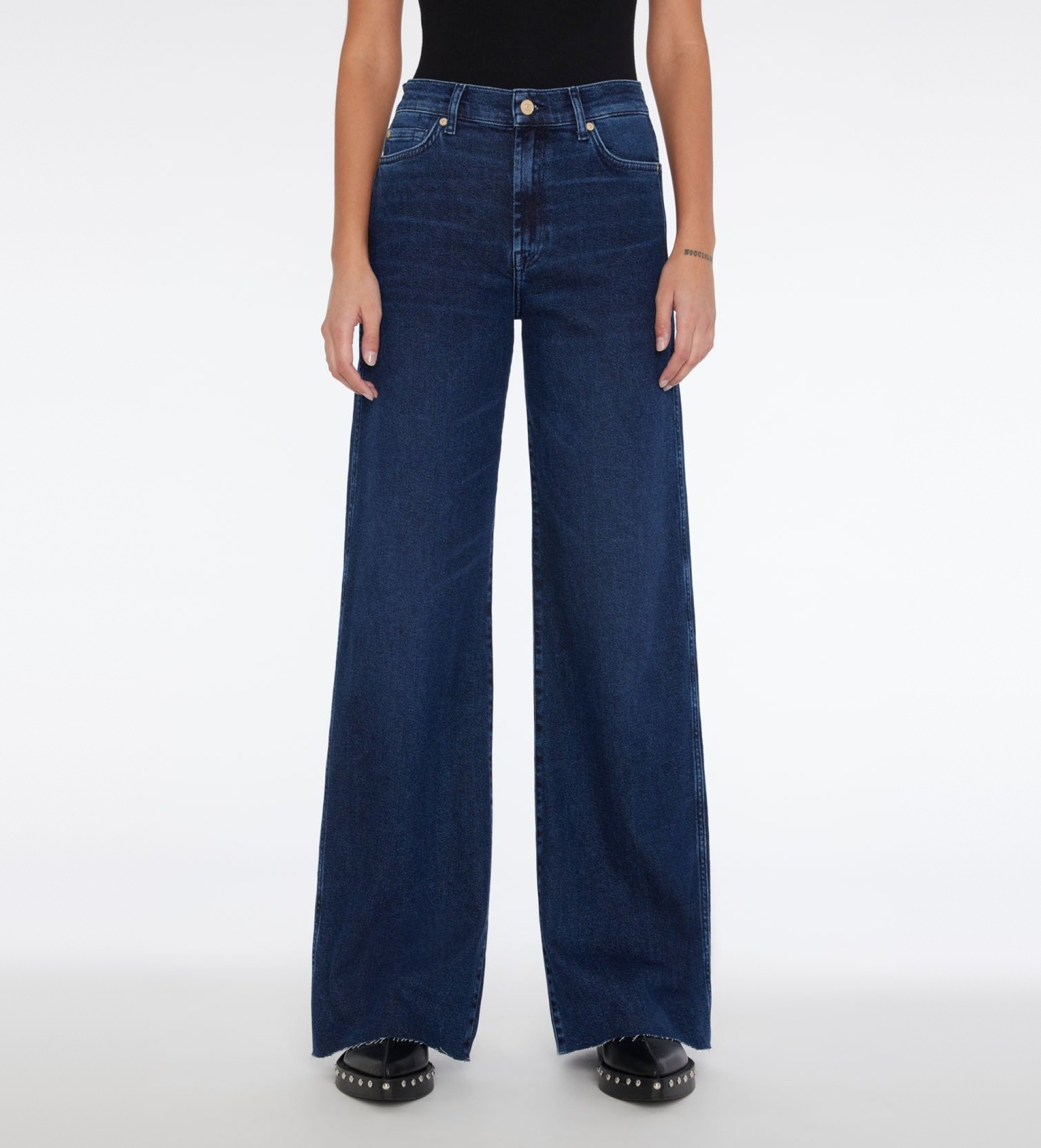 7 For All Mankind für Damen. JSP0A910LC Blaue High-Rise-Flared-Jeans (31), Lässig