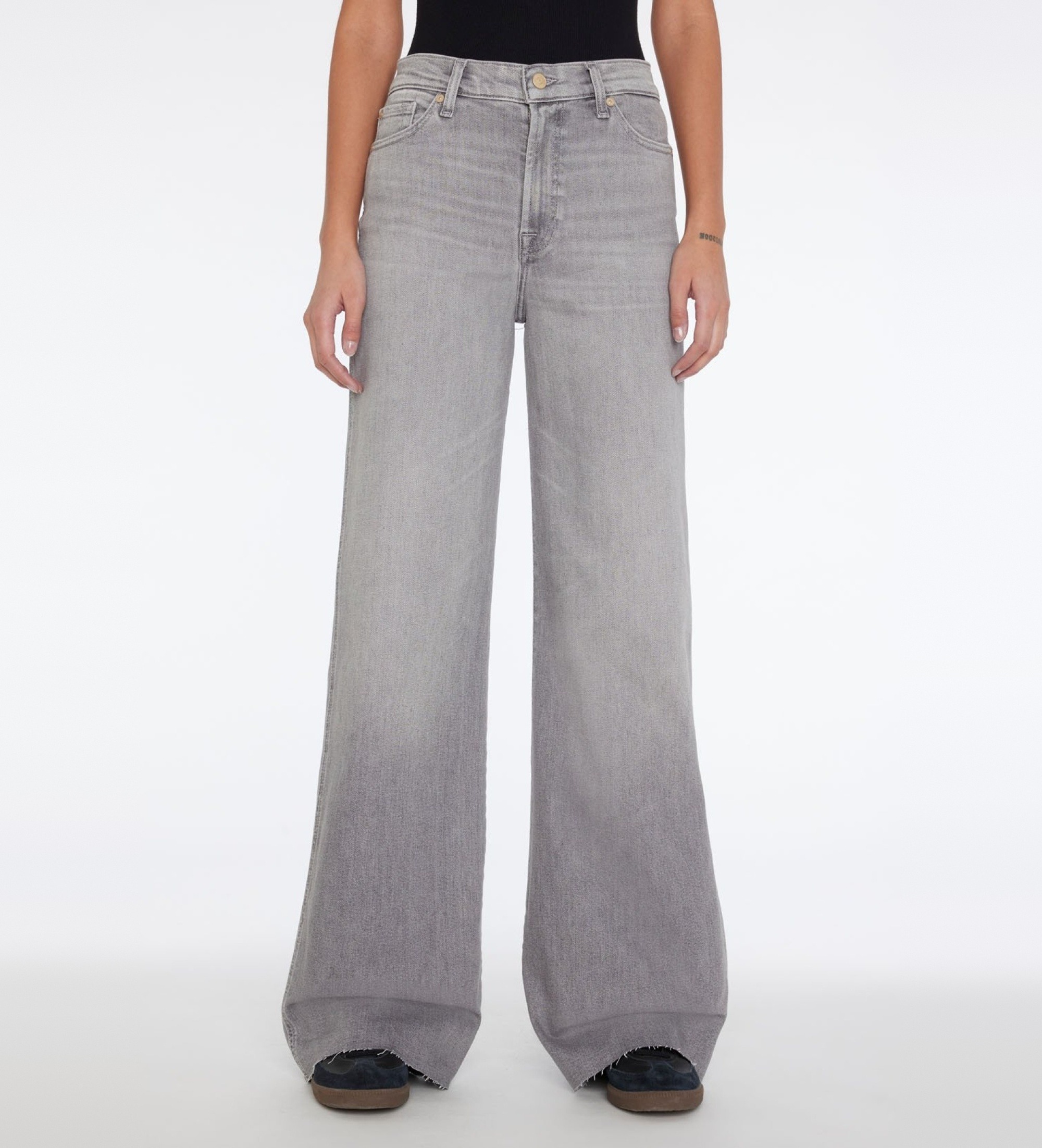 7 For All Mankind für Damen. JSP0C660DU Graue Schlagjeans mit hohem Bund (27), Lässig
