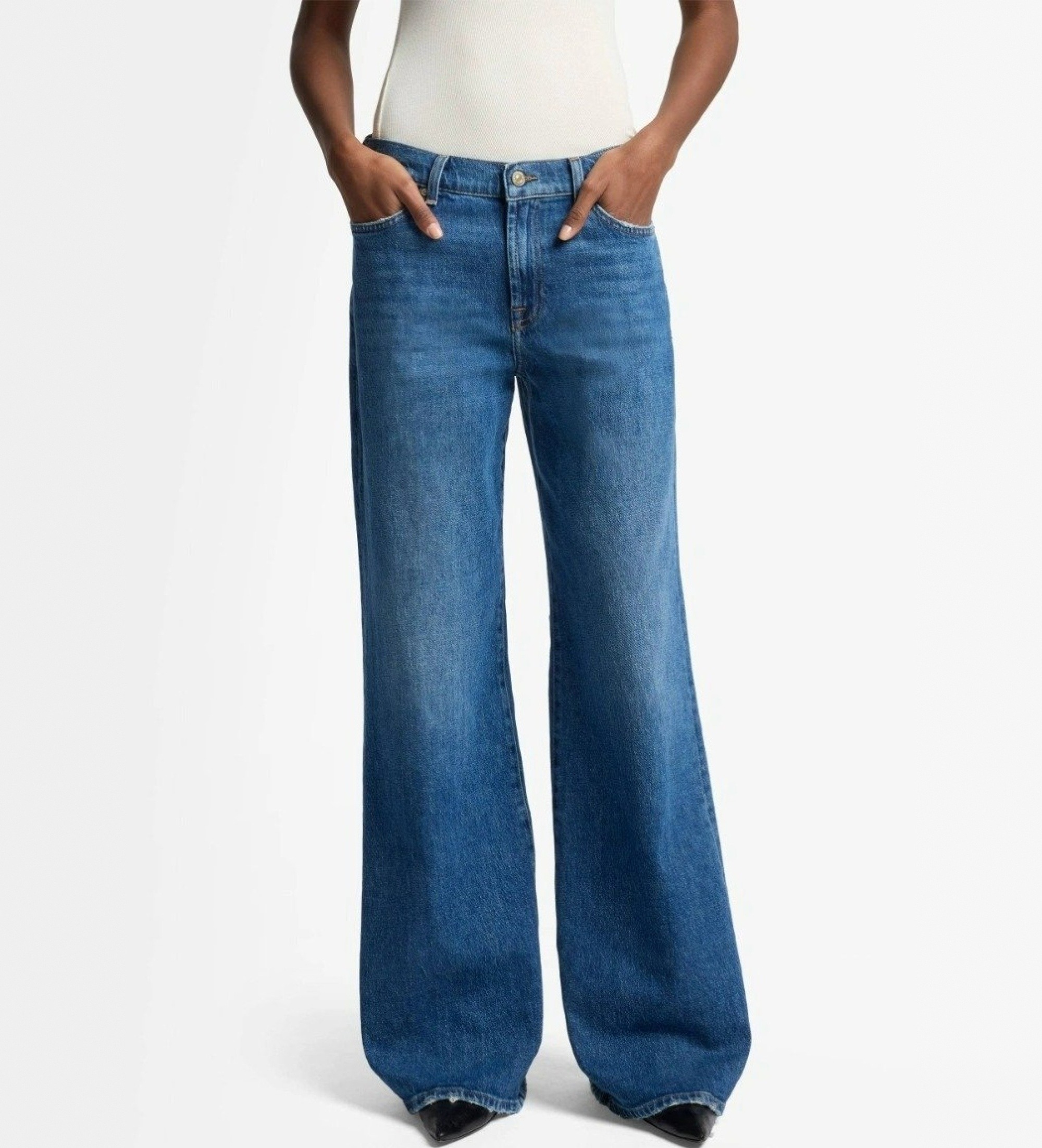 7 For All Mankind für Damen. 7UG20C65EPR Blaue Explorer Jeans (31), Lässig, Baumwolle