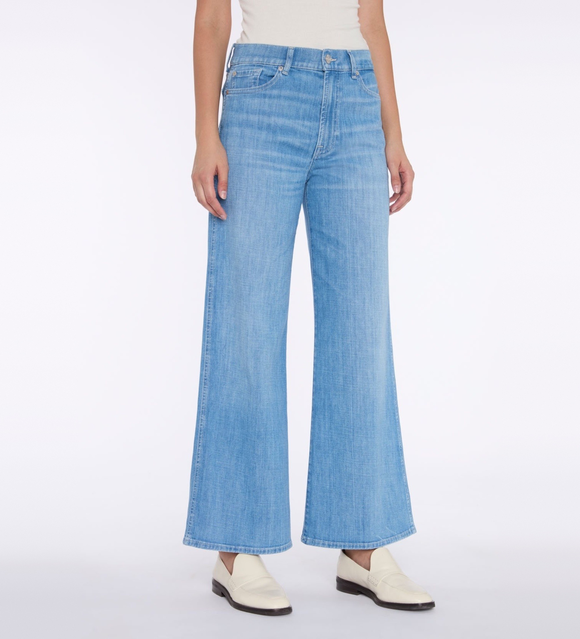 7 For All Mankind für Damen. 7U667R51HON Jeans Lotta Croped blau (30), Lässig, Baumwolle