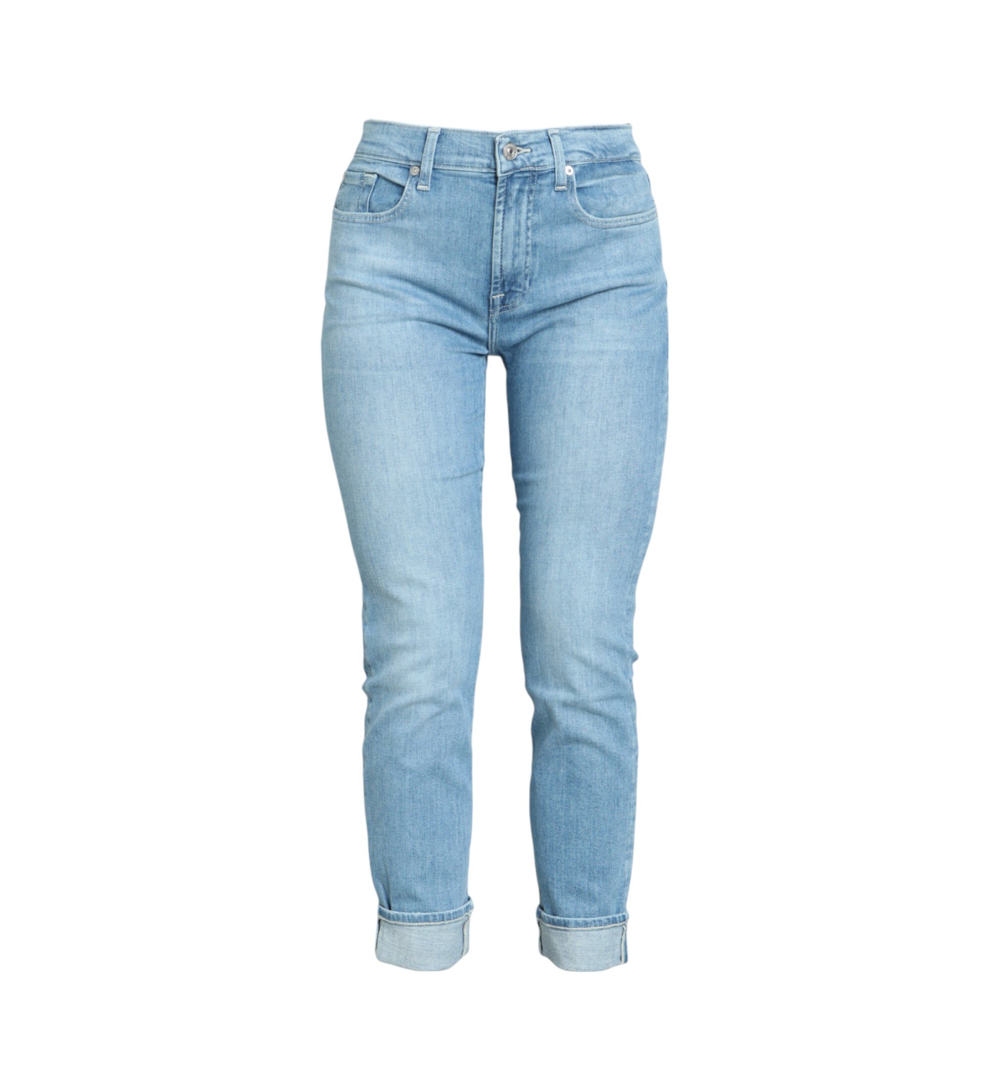 7 For All Mankind für Damen. 7U219C12BOO Jeans Relaxed Skinny Bloom blau (24), Lässig, Baumwolle, Denim