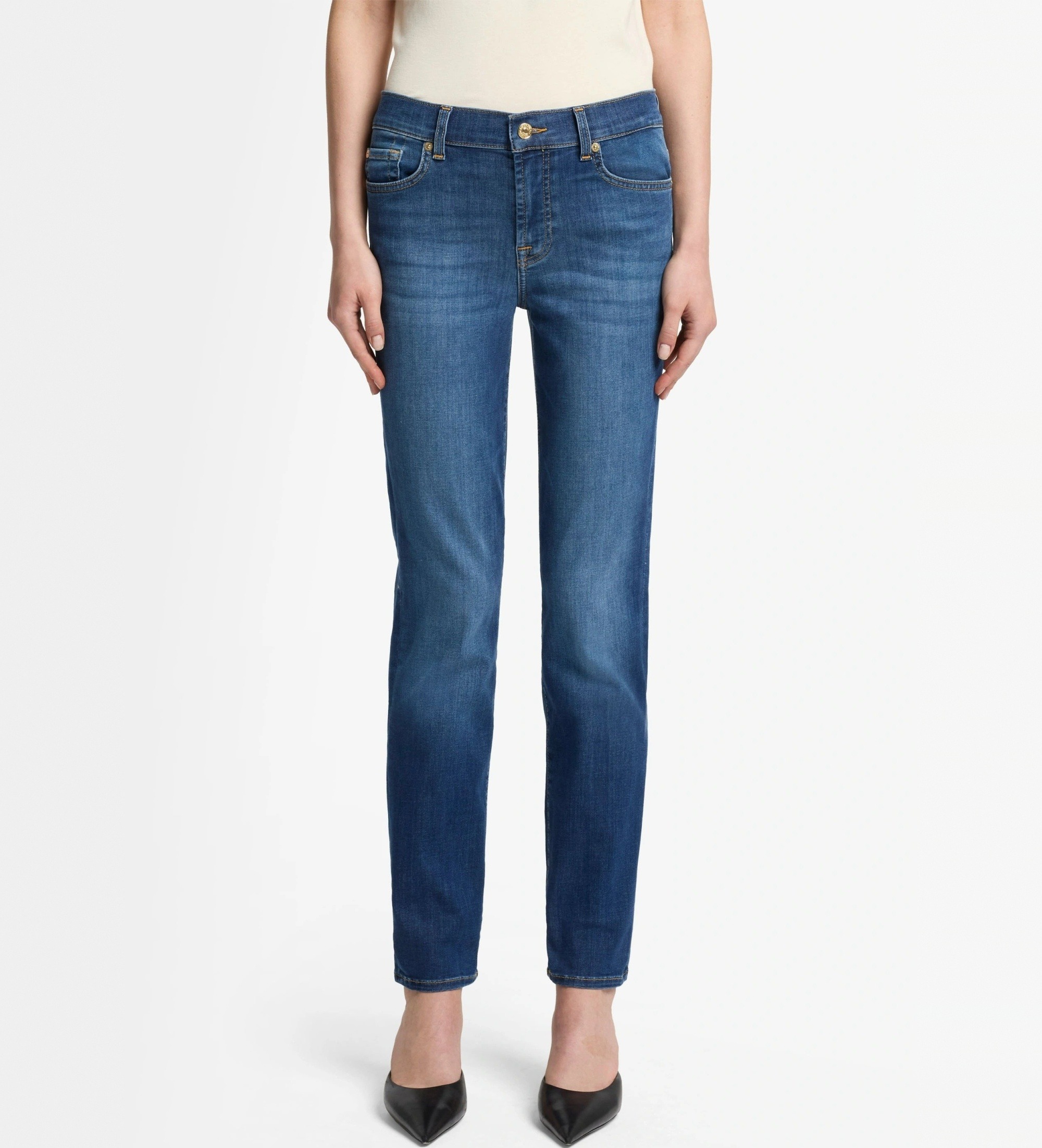 7 For All Mankind für Damen. 7U012C44UCH Jeans Roxanne blau (26), Lässig, Baumwolle