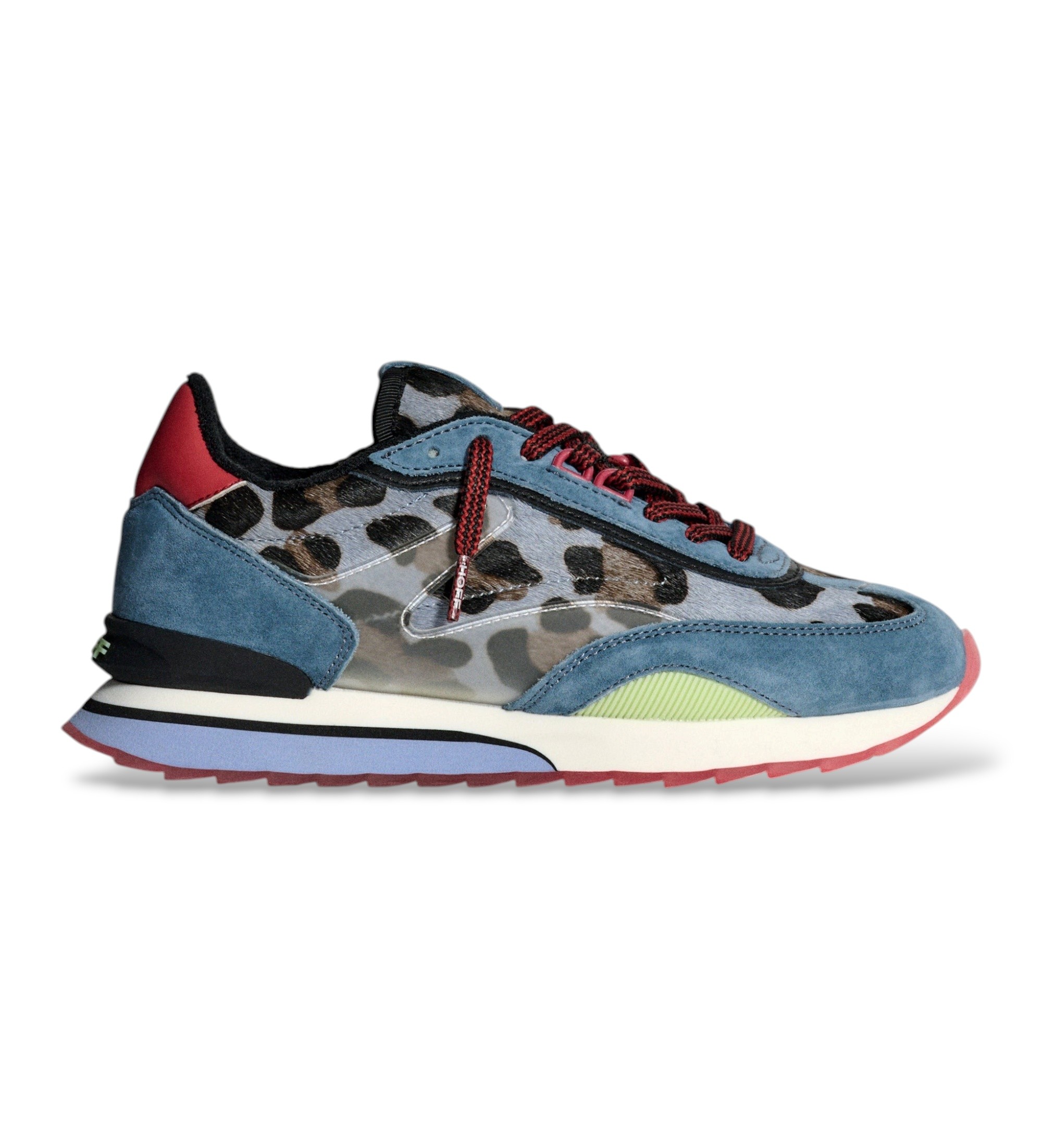 HOFF für Damen. 22603001 Art Leder Turnschuhe blau (37), Wohnung, Schnürsenkel, Lässig