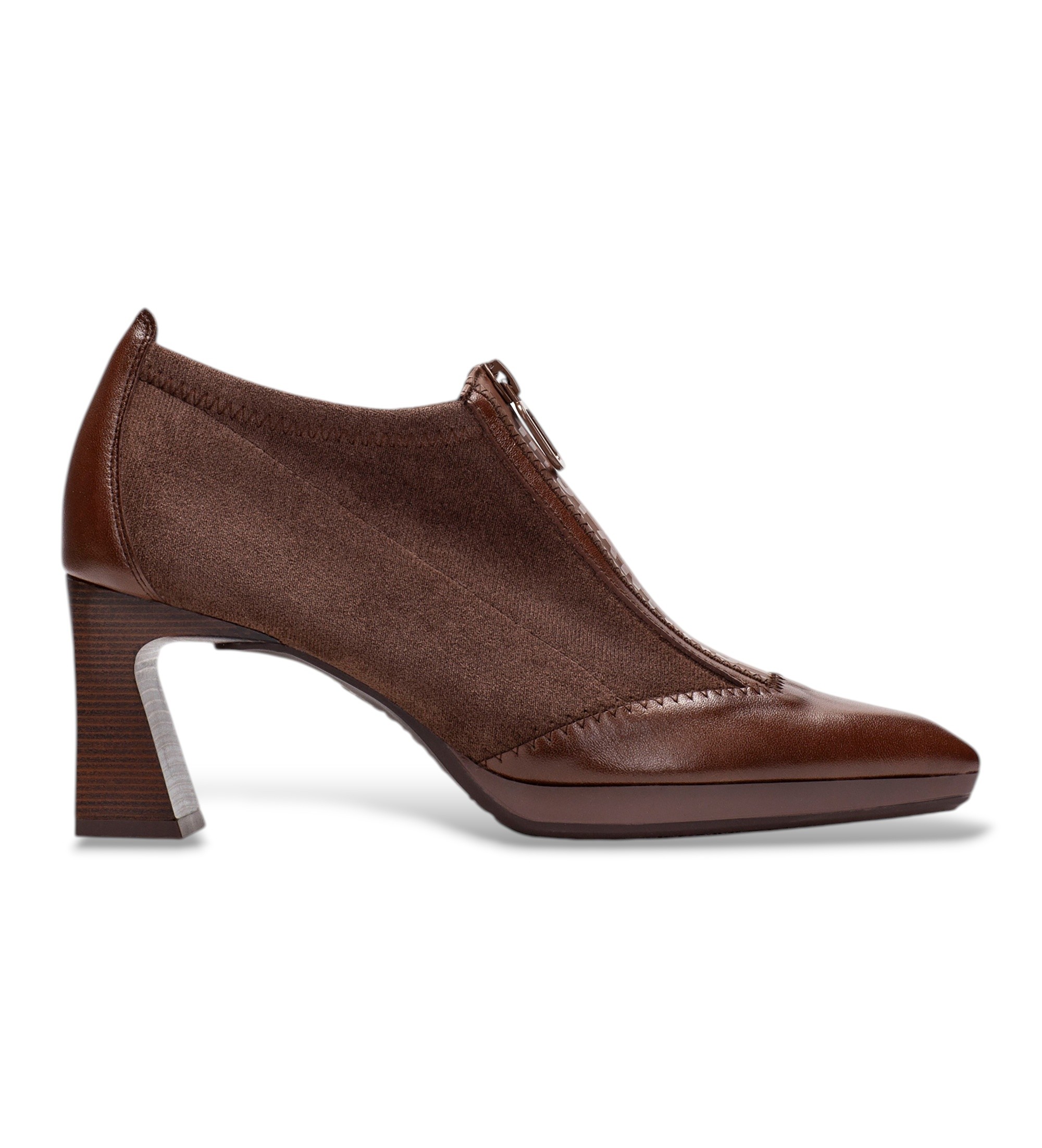 Hispanitas für Damen. HI254324 Lederschuhe Atlanta braun (39), 5 bis 8 cm, Reißverschluss, Lässig