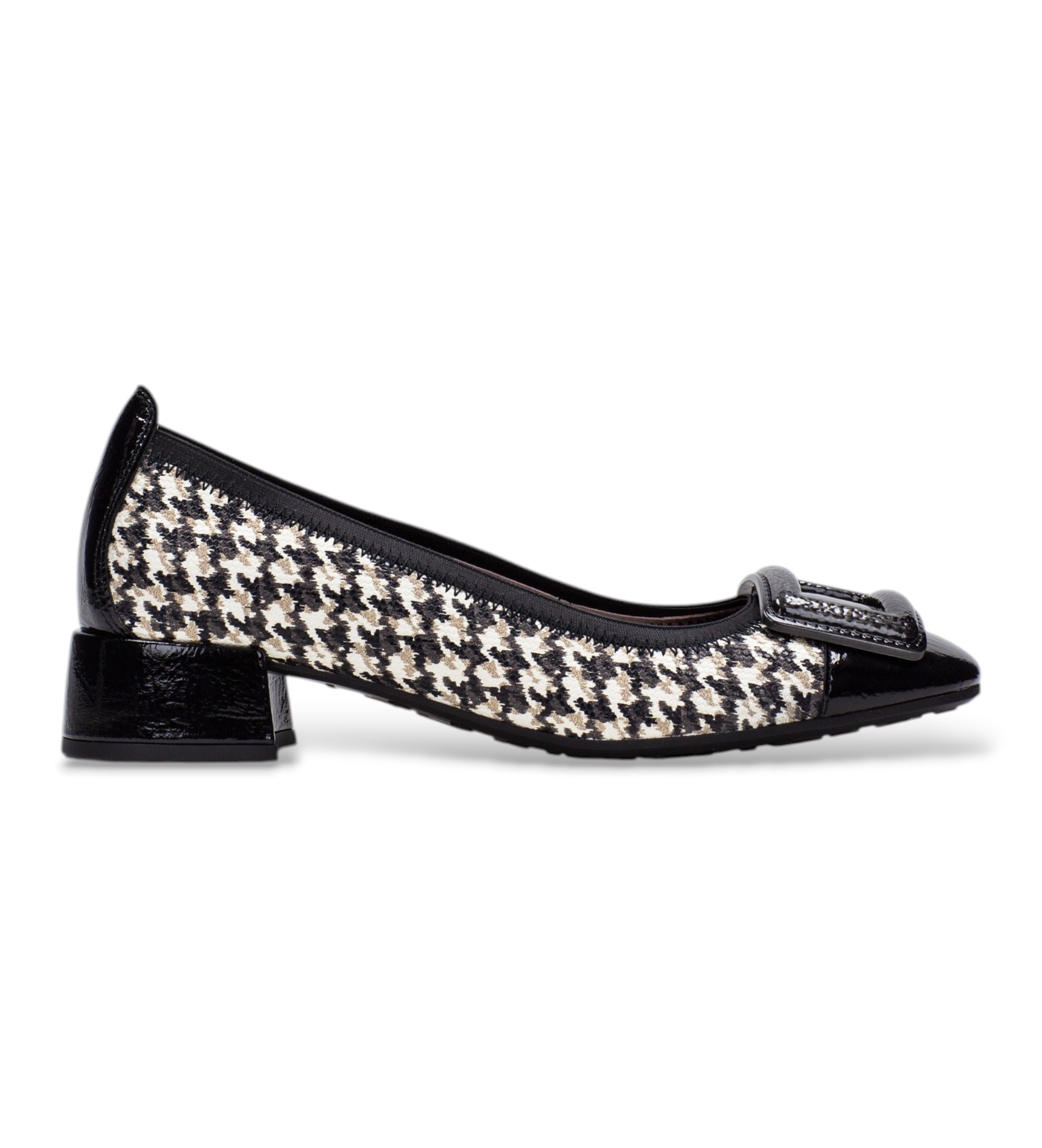 Hispanitas für Damen. HI254318 Leder-Schuhe Oporto schwarz (36), 3 bis 5 cm, Keine, Lässig