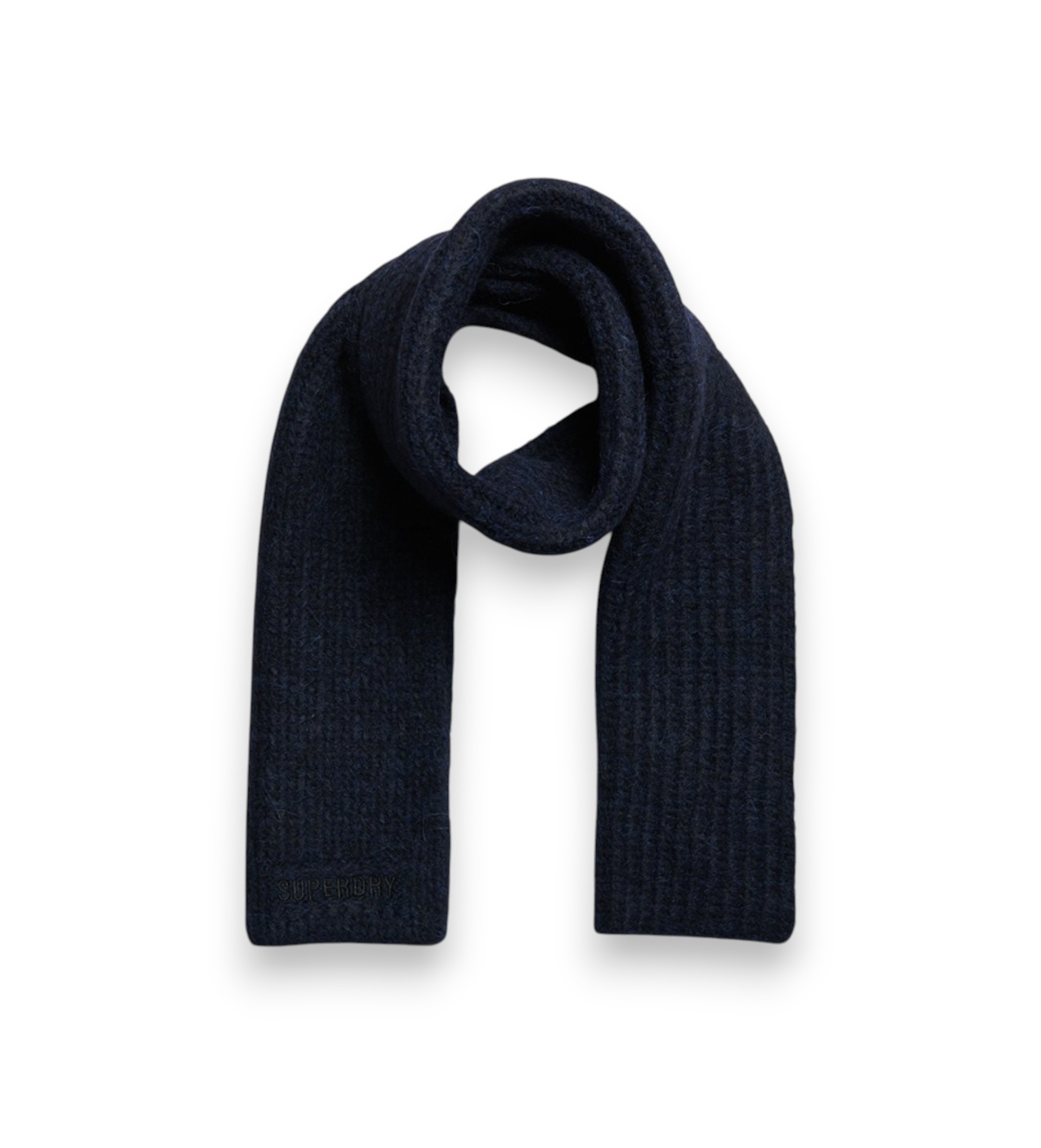 Superdryvoor vrouwen. W9310052A Essential marineblauwe ribsjaal (OSFA), Casual, Nylon