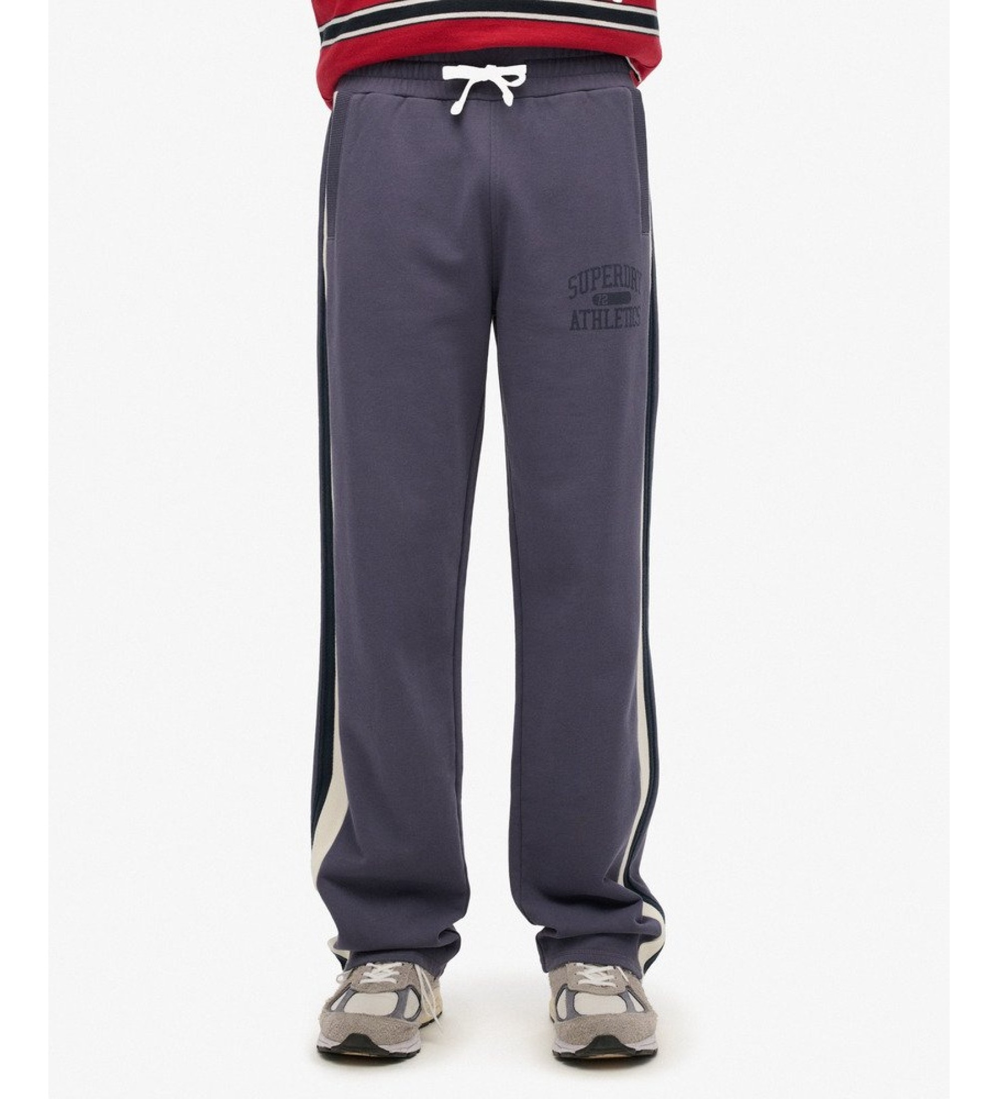 Superdry für Herren. M7011396A Jogger-Hose Athletic ESS Straight grau (M), Lässig, Baumwolle