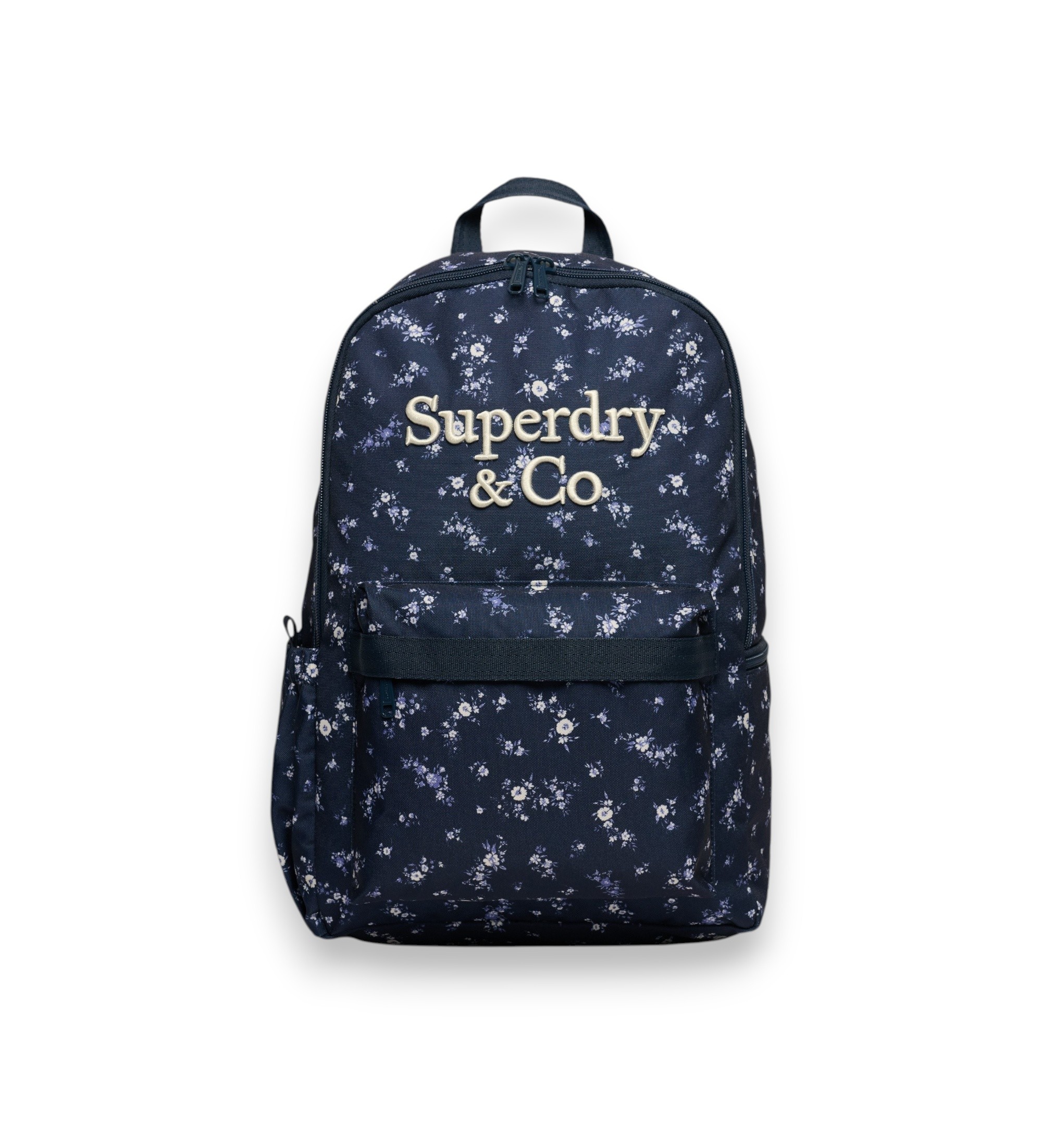 Superdry für Damen. W9110457A Rucksack Heritage AOP marineblau (OSFA), Lässig, Polyester