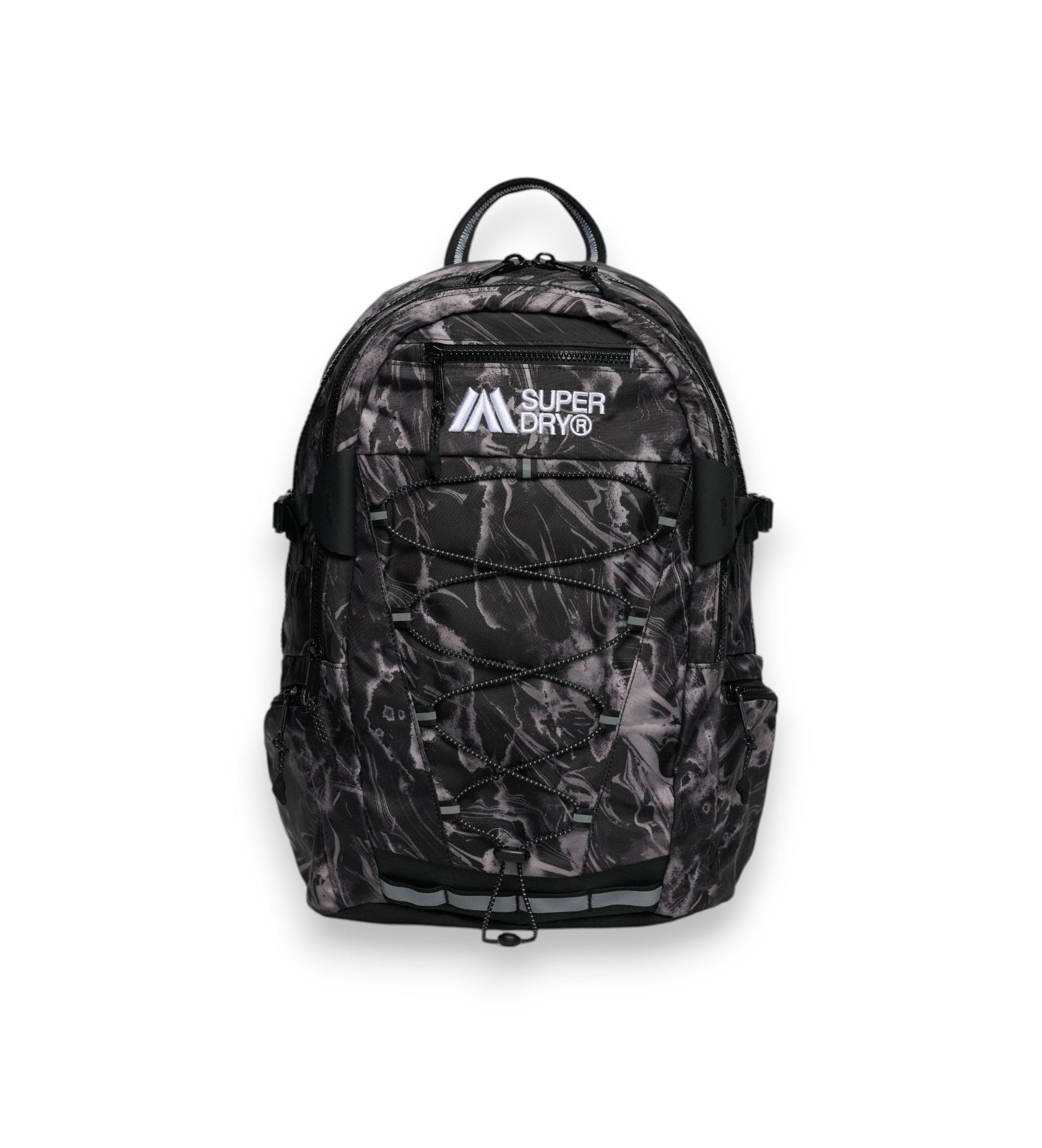 Superdryvoor vrouwen. W9110420A Outdoor Rugzak 28L Print Zwart (OSFA), Casual, Polyester