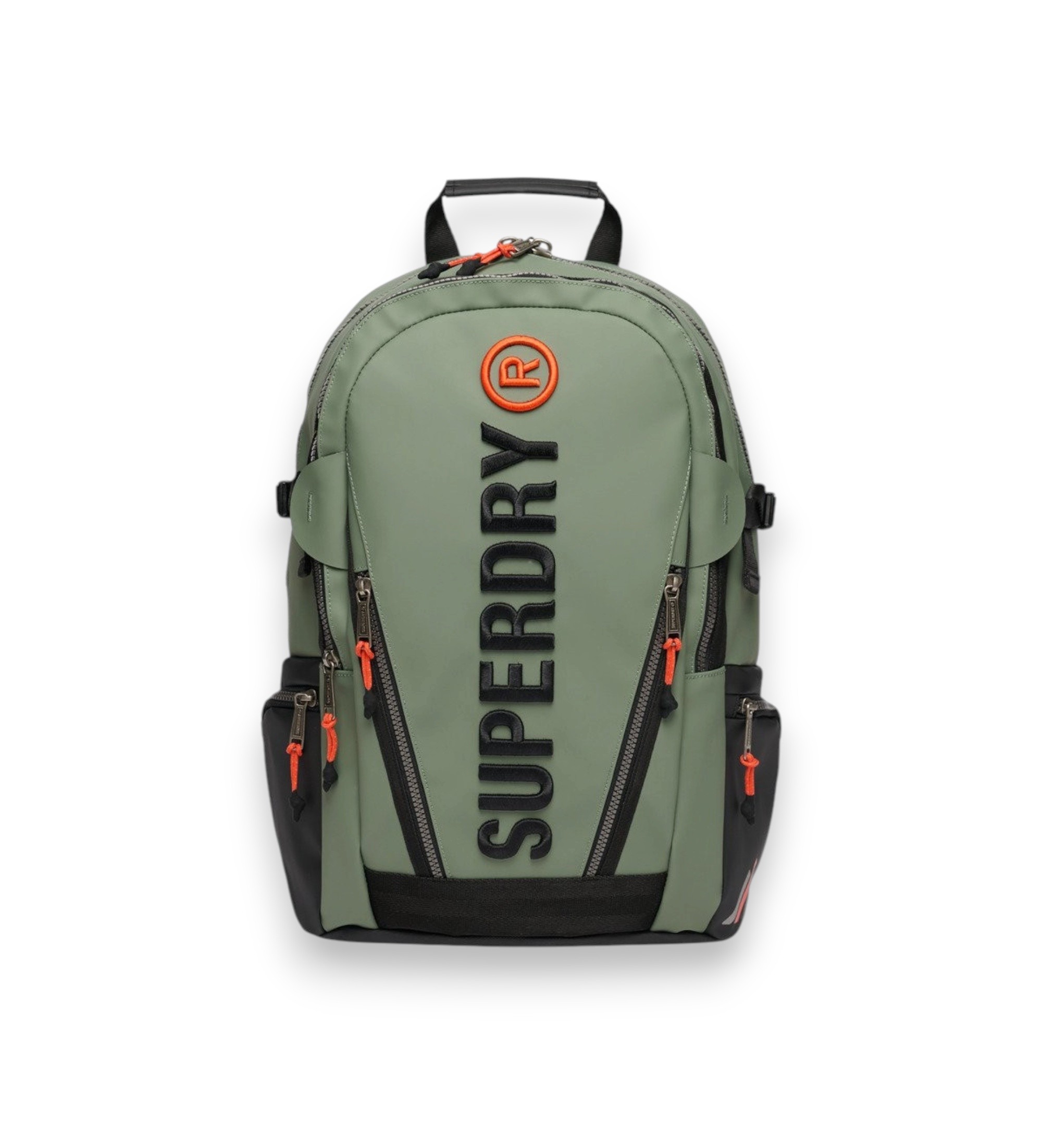 Superdry für Damen. W9110391A Bestickter Tarp-Rucksack grün (OSFA), Lässig, Polyester