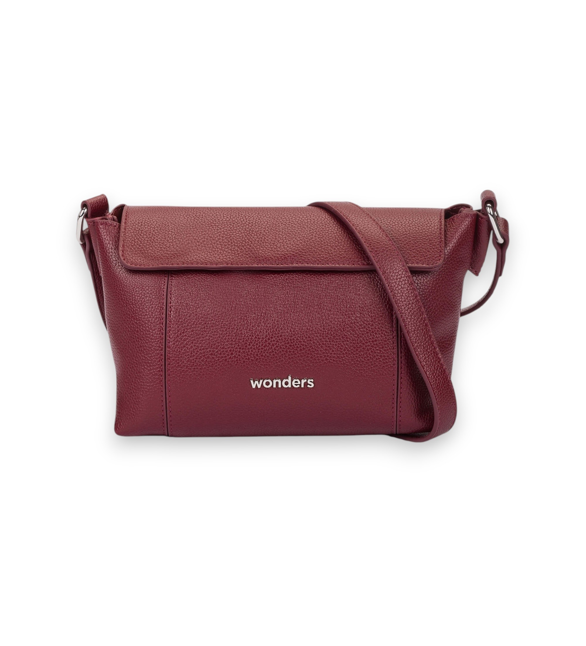 Wonders für Damen. WB-56007 Combi-Tasche weinrot (OSFA), Lässig, Kastanienbraun, Leder