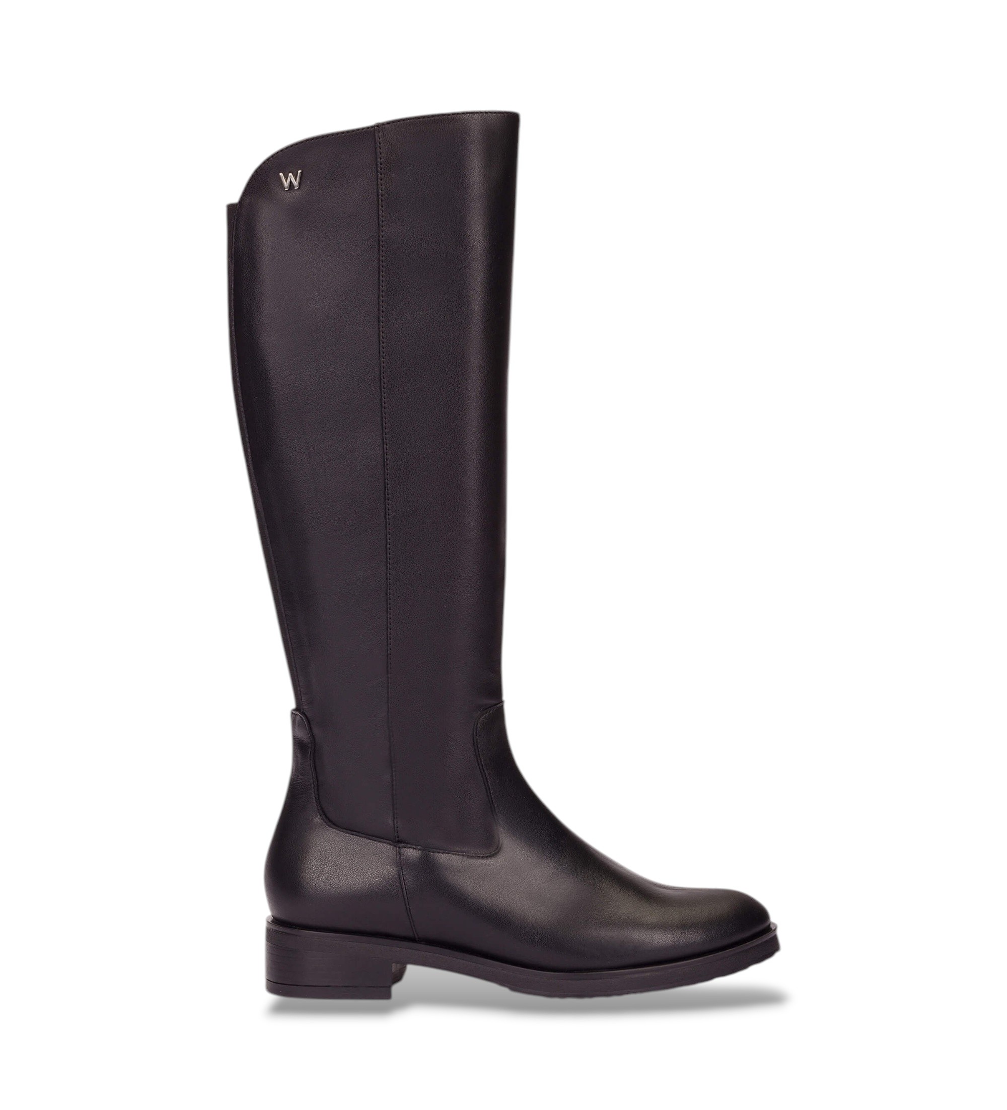Wondersvoor vrouwen. C-5470 Codigree 70 leren laarzen zwart (40), Leer, Plat, Ritssluiting, Casual