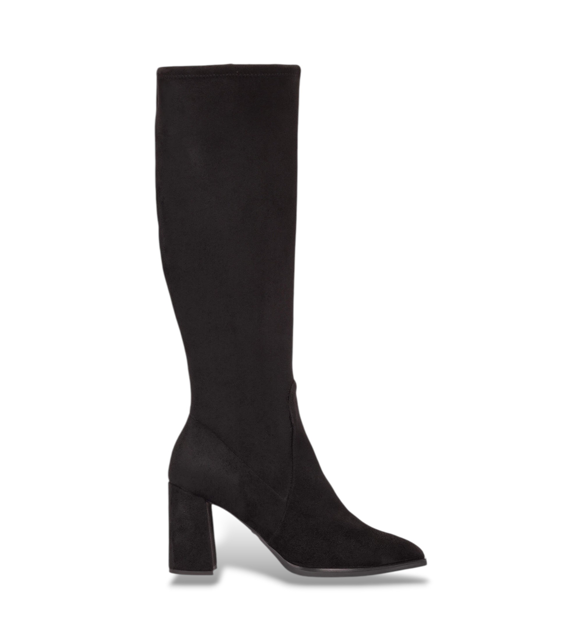 Wonders für Damen. M-5441 Lederboots Cervojet schwarz (41), Stoff, 3 bis 5 cm, Reißverschluss, Lässig