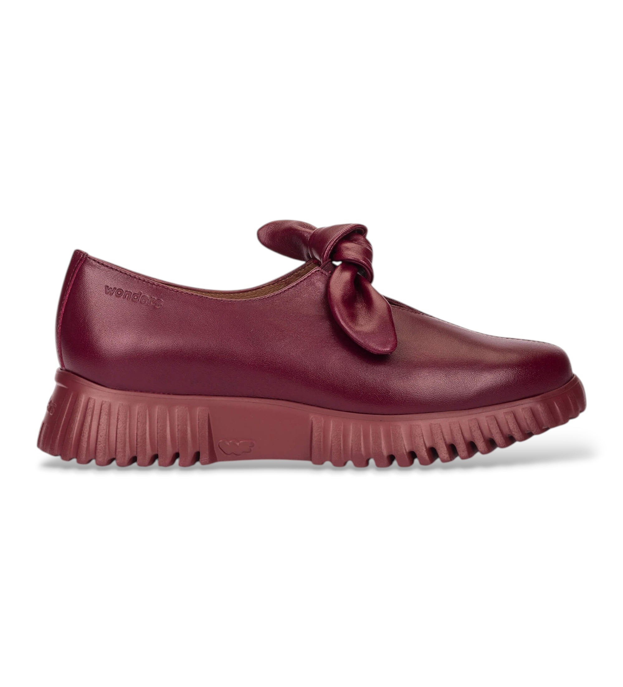 Wonders für Damen. A-4421 Mokassins aus Leder Velvet granatrot (40), Wohnung, Keine, Lässig, Kastanienbraun