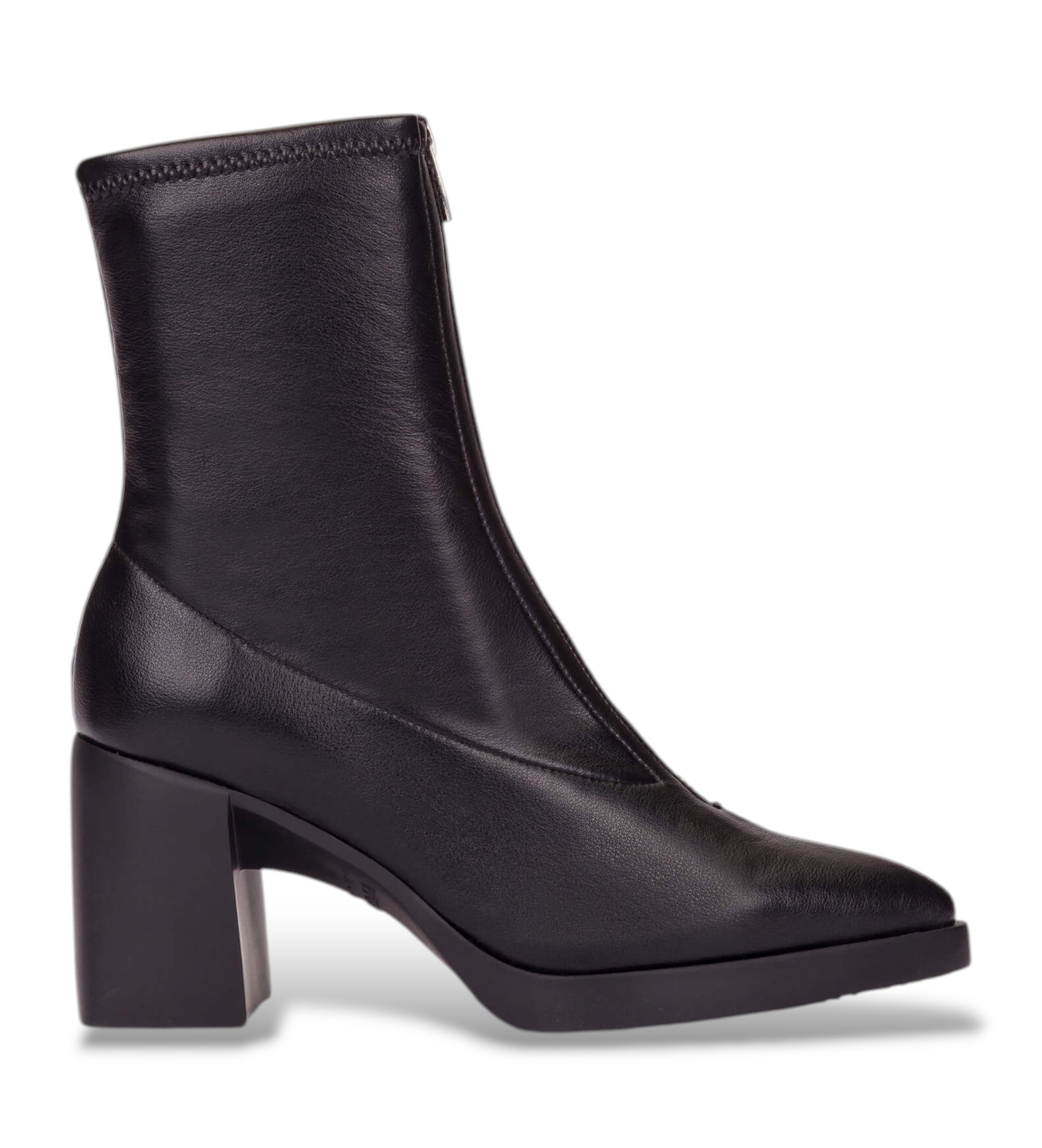 Wondersvoor vrouwen. L-1604 Vera 04 laarsjes zwart (38), 5 tot 8 cm, Ritssluiting, Casual
