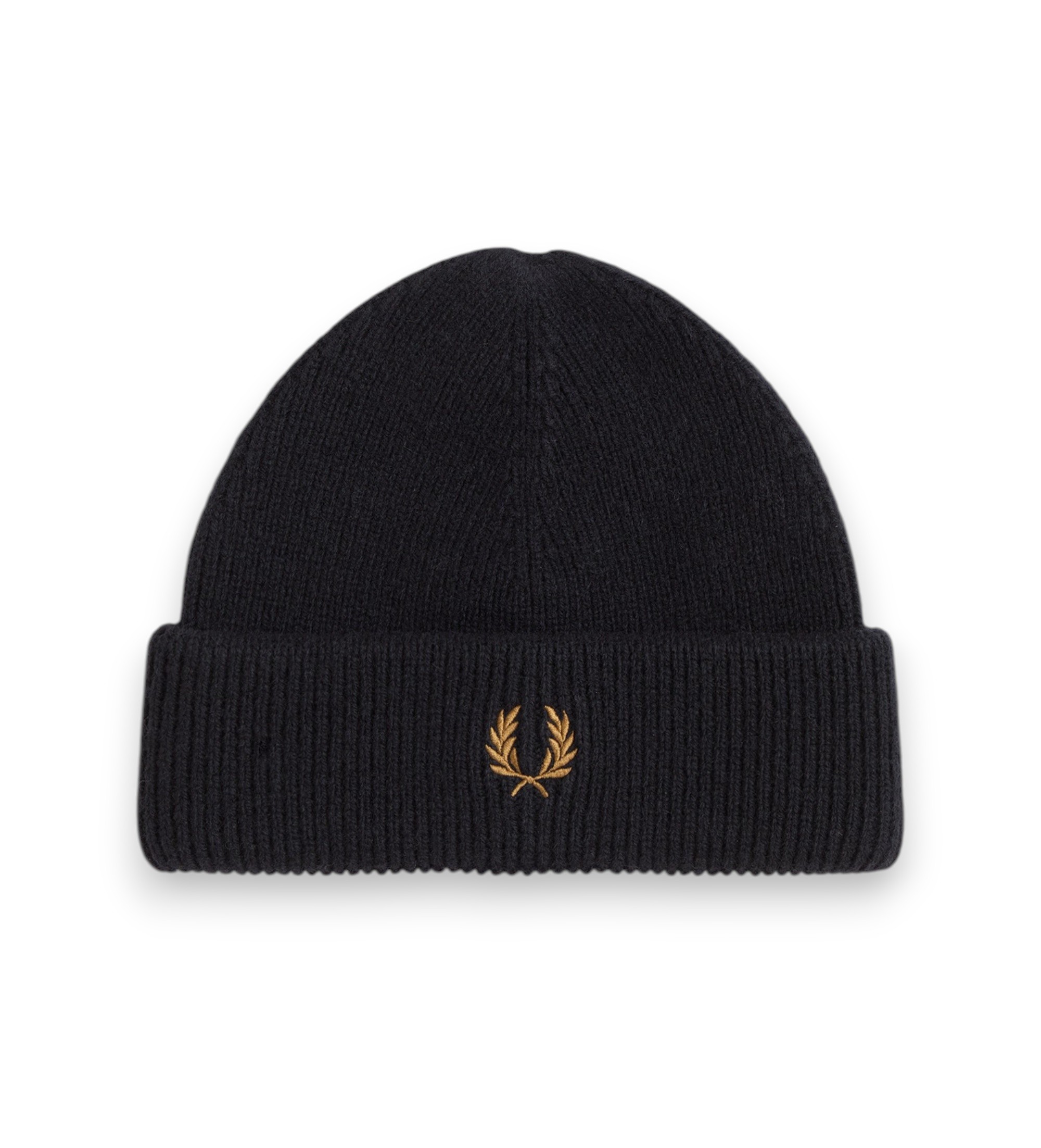 Fred Perryvoor mannen. C3306 Klassieke zwarte wollen muts (OSFA), Casual