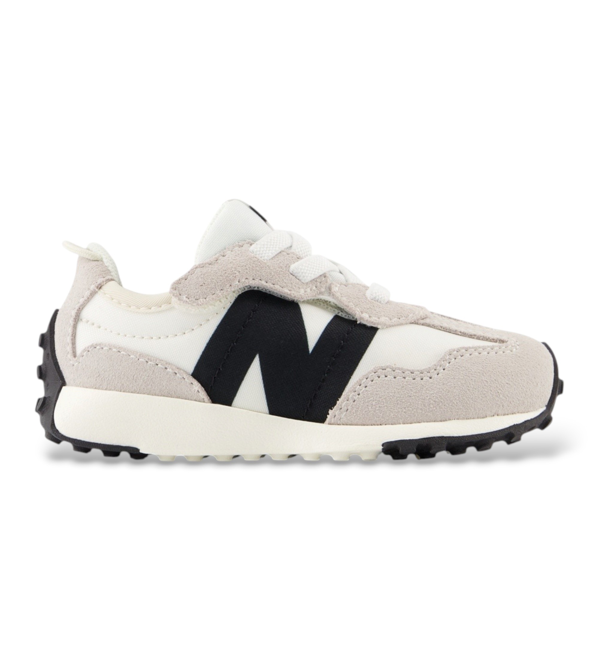 New Balance Unisex für Kinder. NW327V1 Sneaker 327 New-B Hook & Loop Grau (26), Wohnung, Schnürsenkel, Lässig, Kinderbekleidung